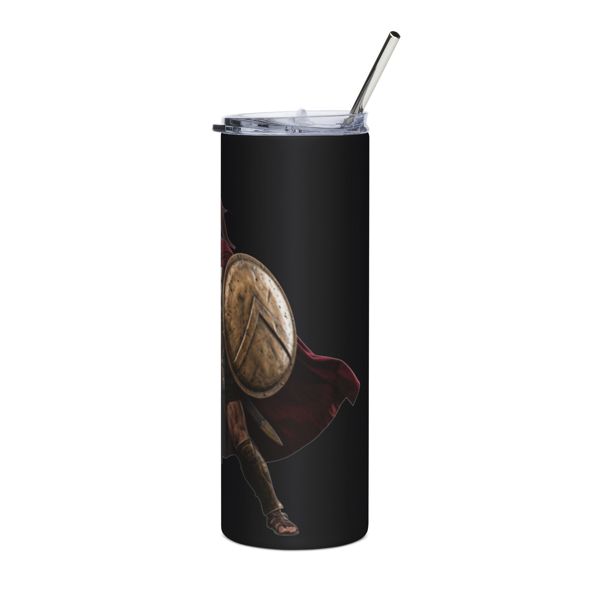 Spartan Warrior 20oz Stainless Steel Tumbler — Insulated Greek Soldier Travel Cup