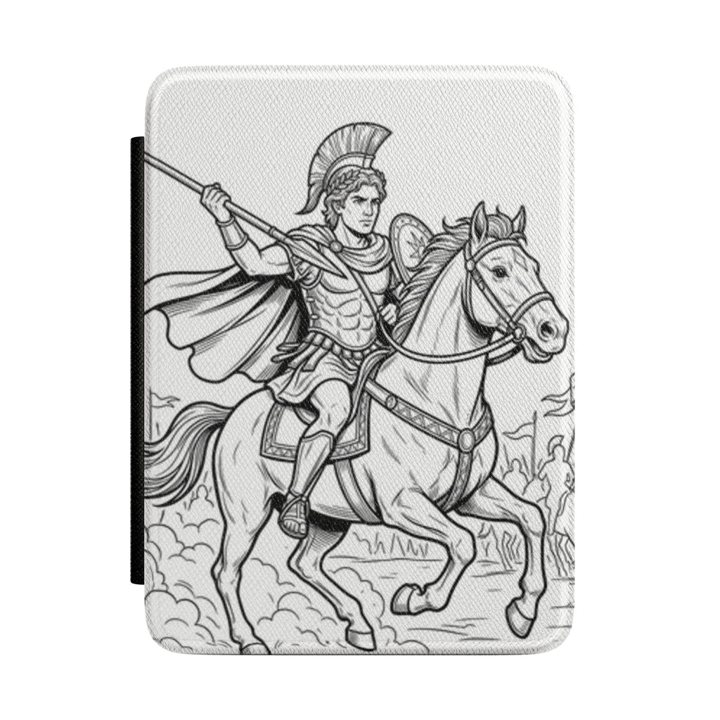 Alexander the Great Kindle Case — Vintage Cavalry Illustration Protective Cover