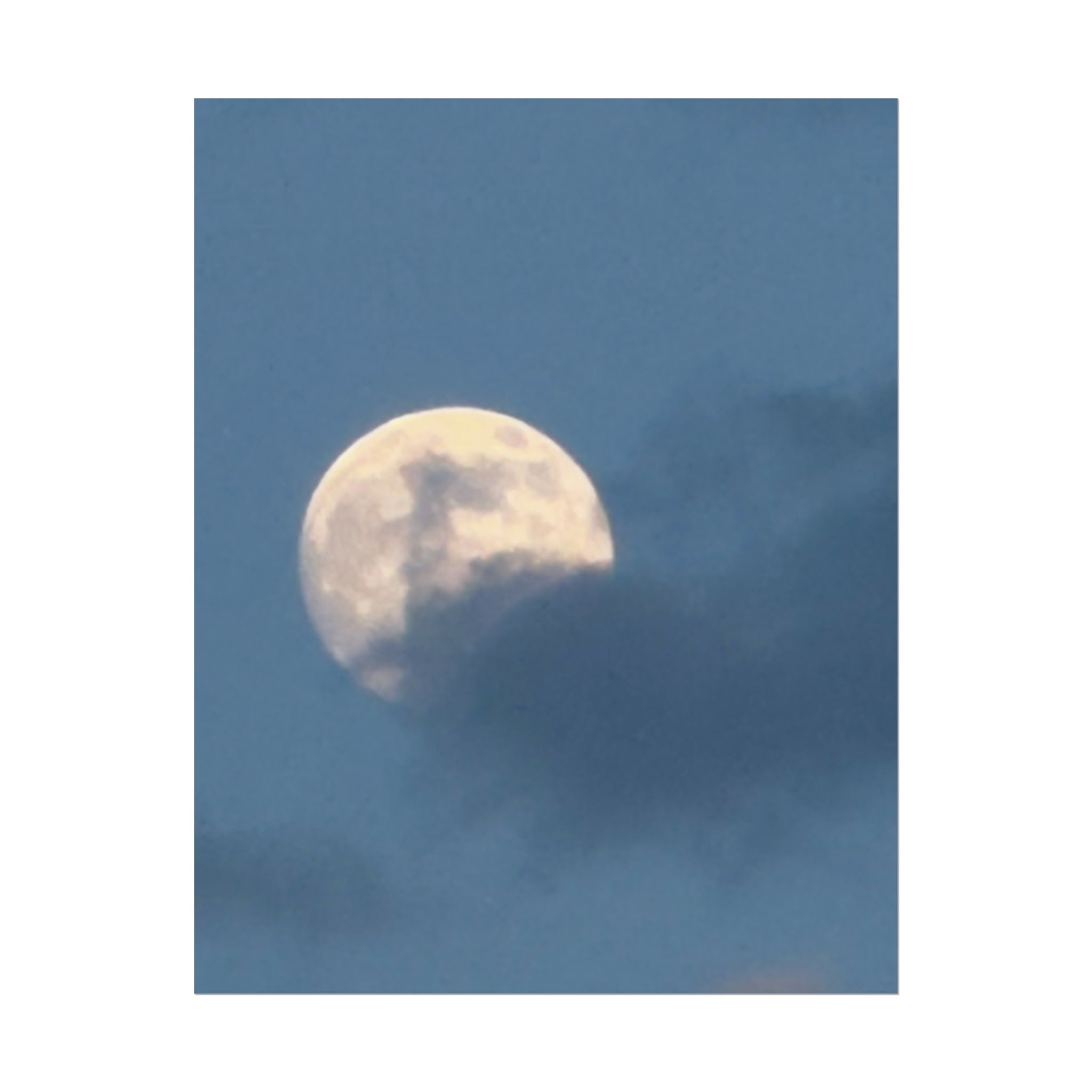 Lunar Cloud Poster - Moon Photography Wall Art (Rolled Poster)