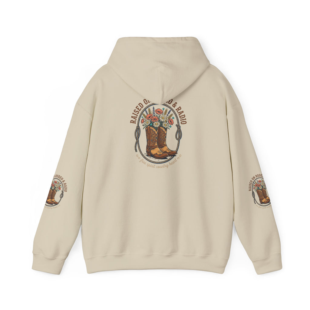 Boots & Blooms Hoodie | western ranch cowgirl rustic prairie vintage