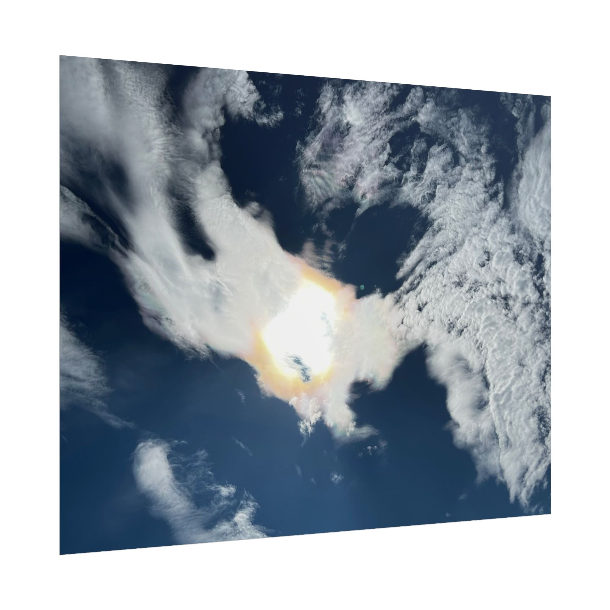 Rolled Poster — Dramatic Sunburst Cloudscape Sky Art Print