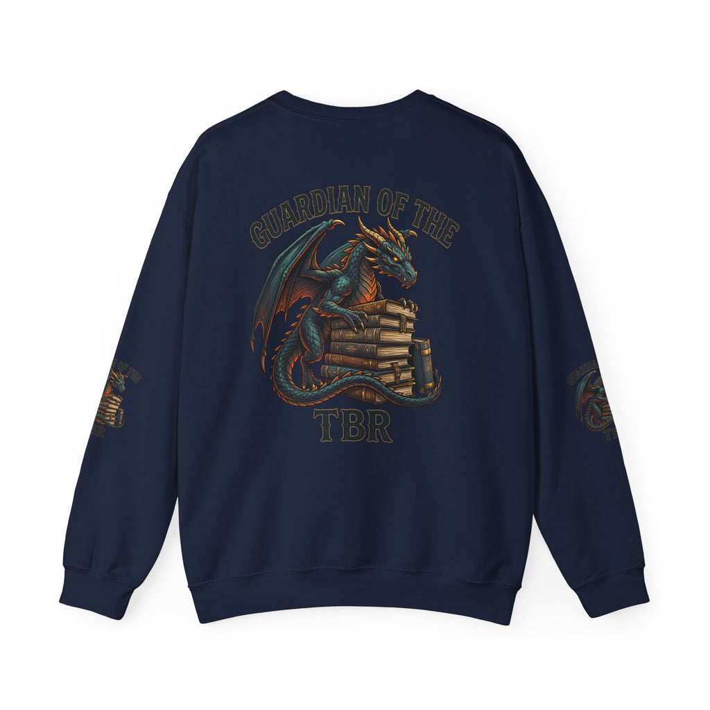 Guardian of the TBR Sweatshirt | dragon, fantasy art, dark academia