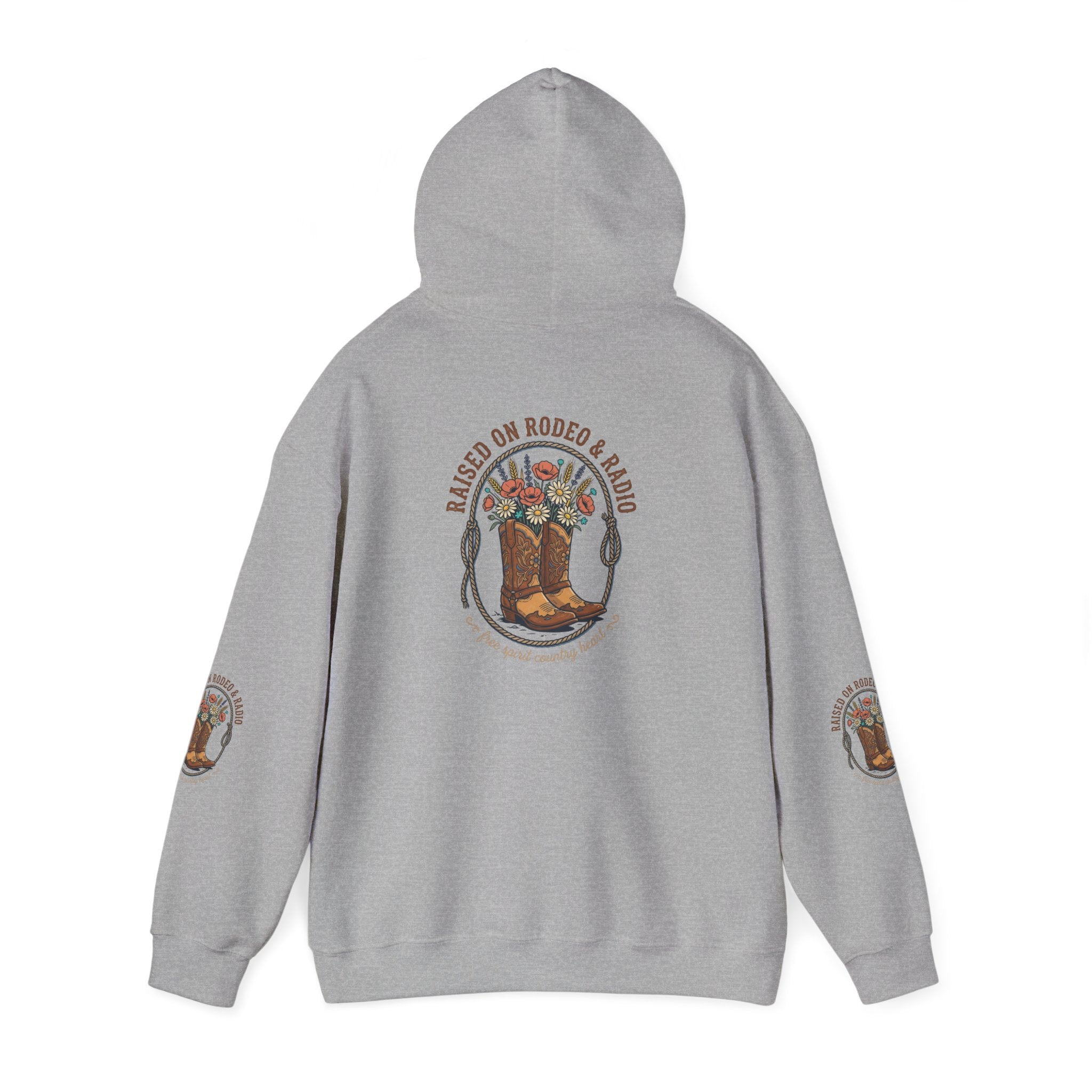 Boots & Blooms Hoodie | western ranch cowgirl rustic prairie vintage