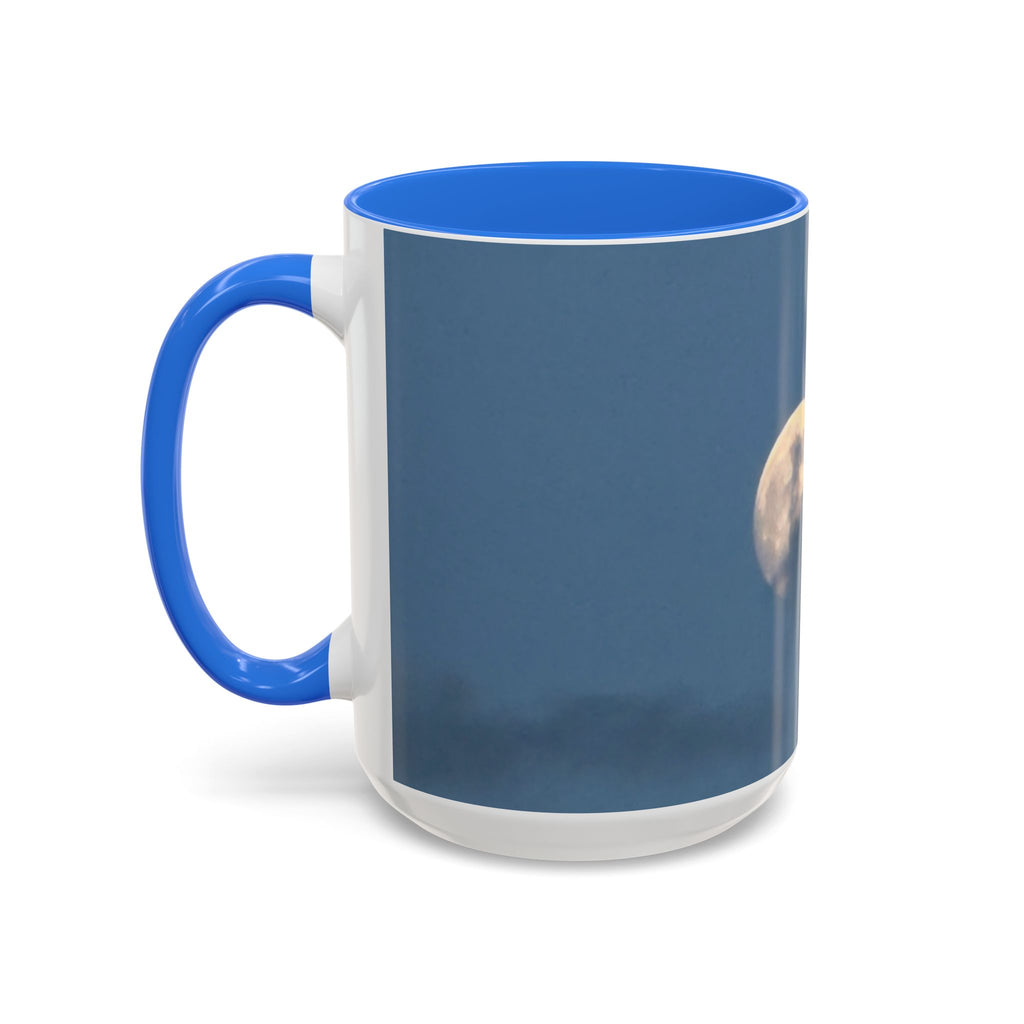 Moonlit Sky Ceramic Mug — Blue Nightscape Coffee Cup (11oz/15oz)