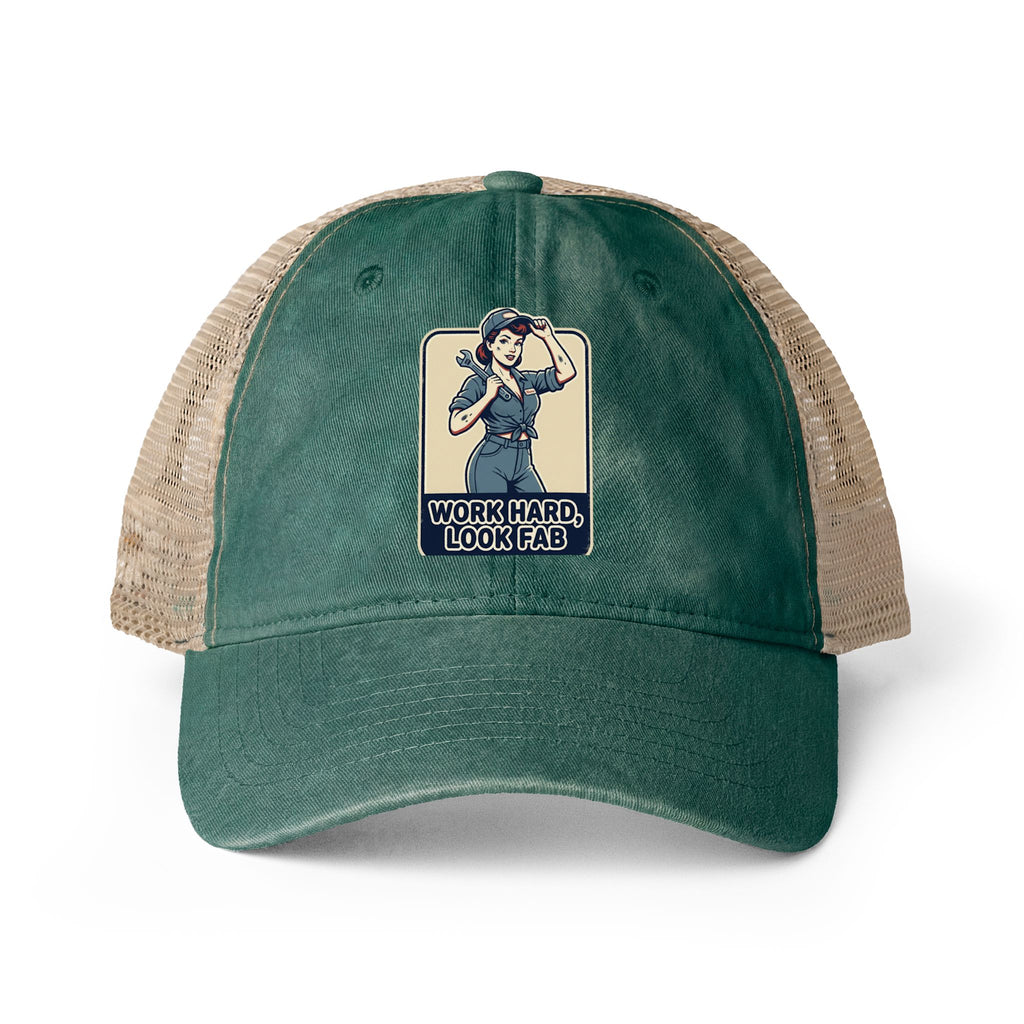 Women's Washed Mesh-Back Cap