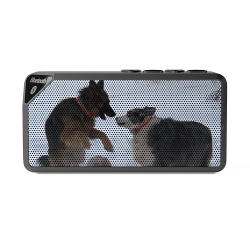 Bluetooth Speaker — Custom Dog Photo Grill Design
