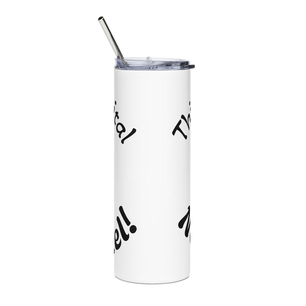 20oz Stainless Steel Tumbler — Retro Nurse Design “This is a Host, Not a Hottie”