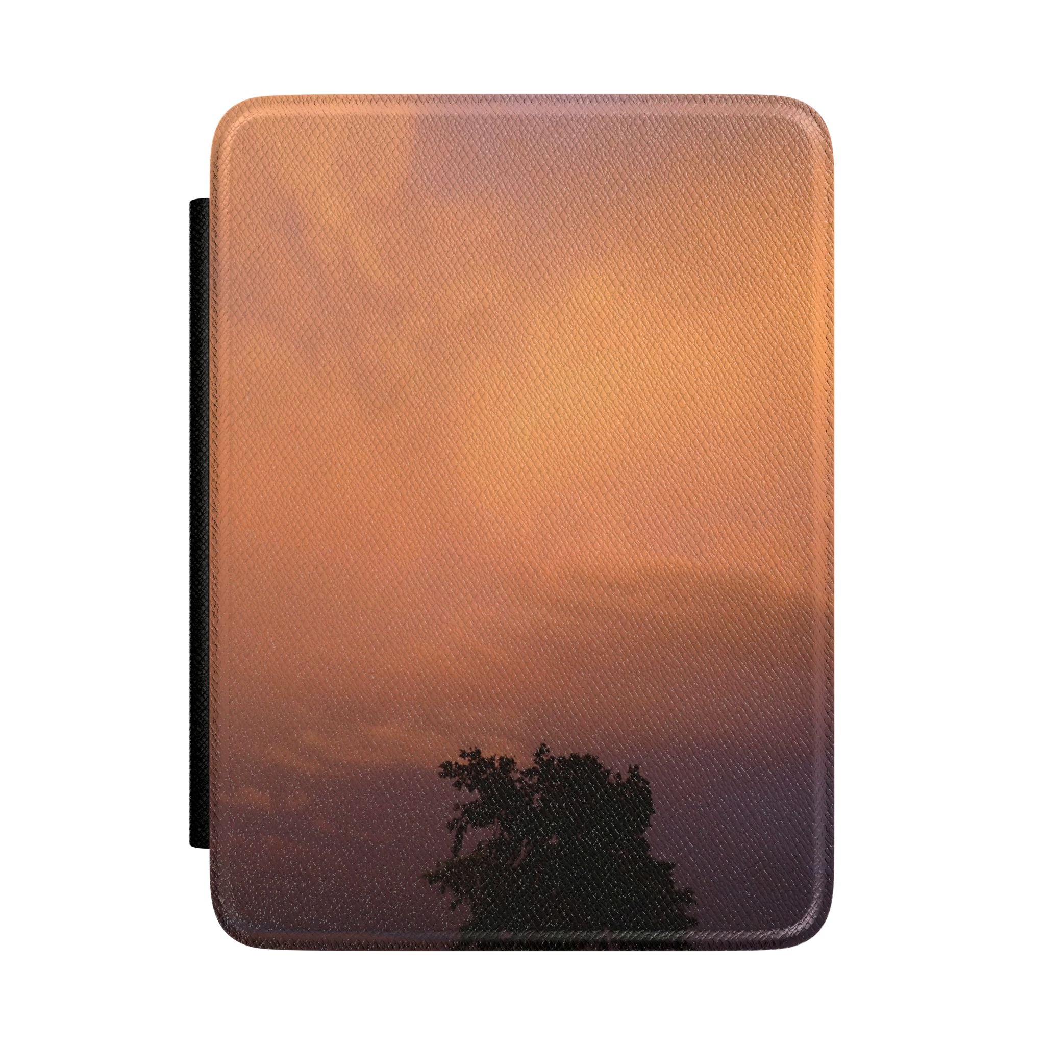 Sunset Sky Kindle Case — Warm Evening Landscape E-Reader Cover