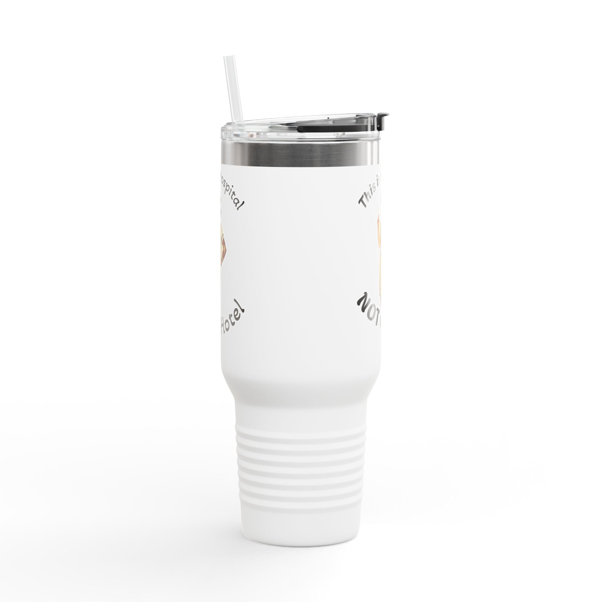 Travel Mug — “This is a Hospital, NOT a Hotel” Nurse Insulated 40oz Tumbler
