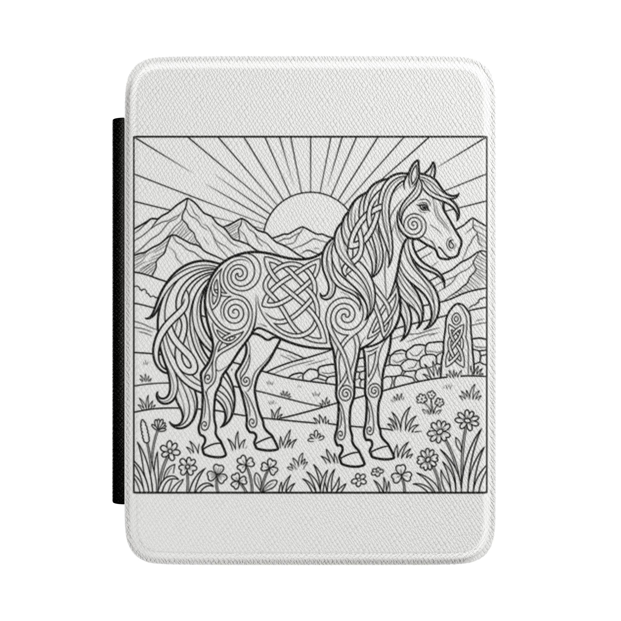 Celtic Horse Kindle Case — Nordic Viking Horse Design E-Reader Cover