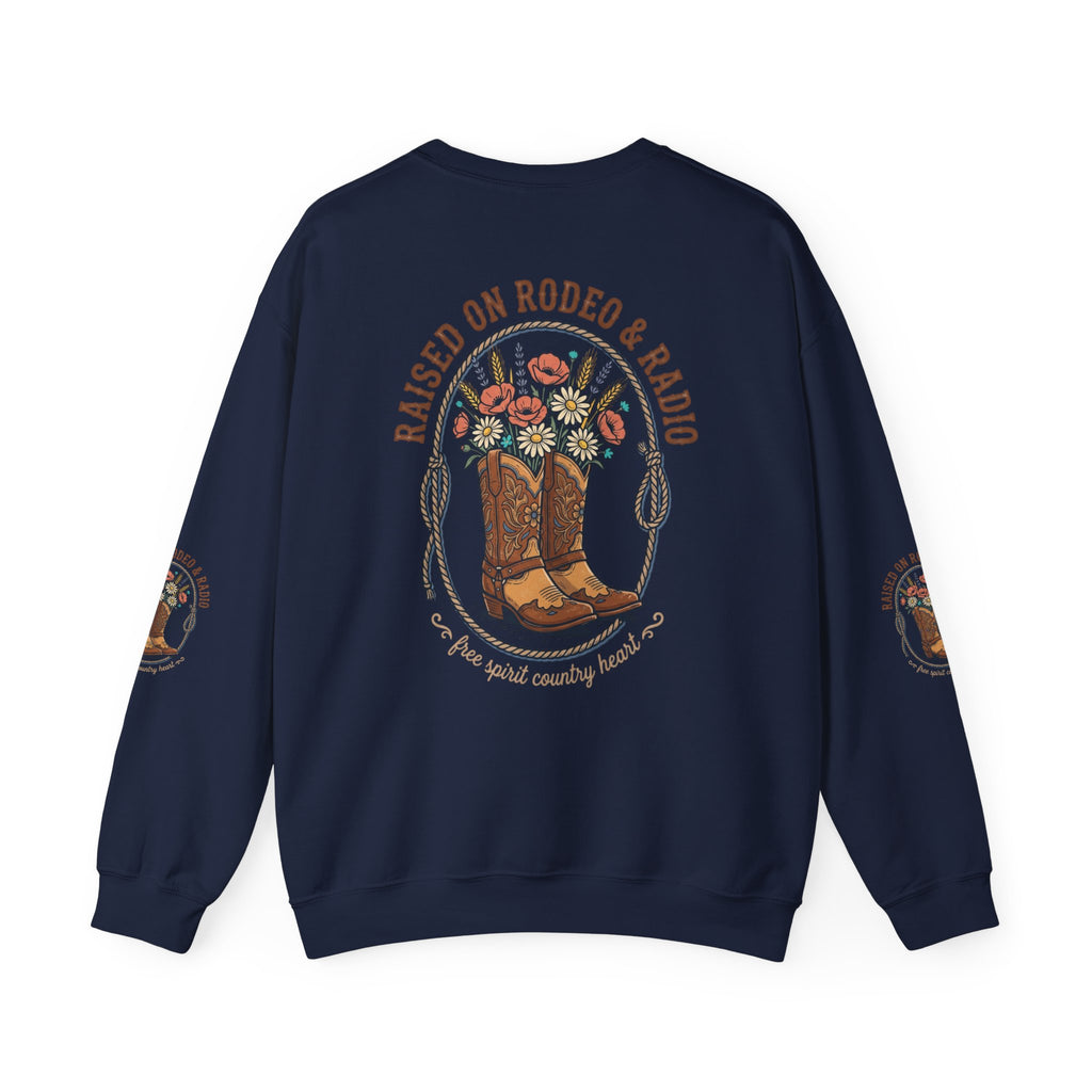 Raised on Rodeo & Radio Sweatshirt | western, cowgirl, ranch