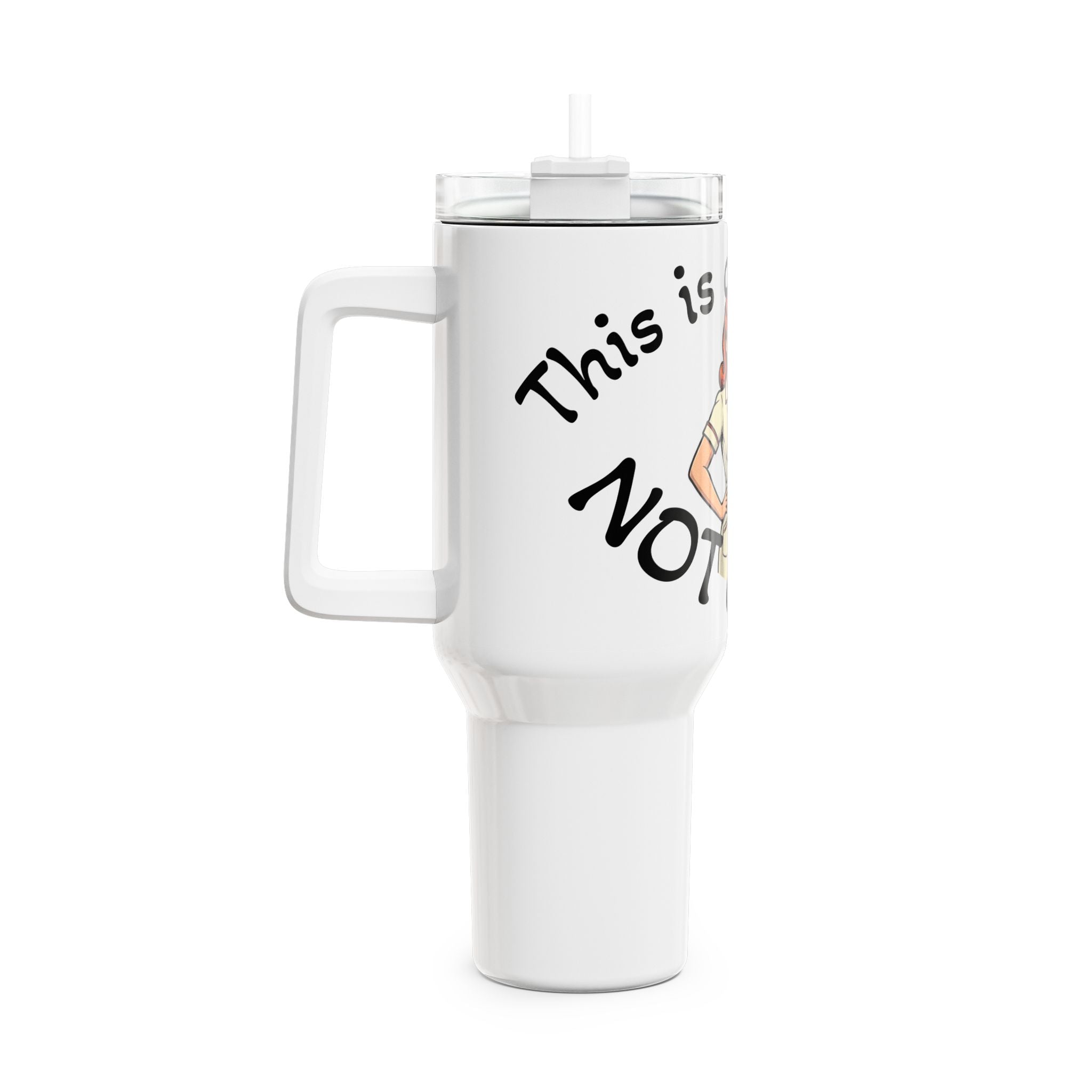 40oz Nurse Tumbler — “This is a Hospital, Not a Hotel” Retro Nurse Travel Mug