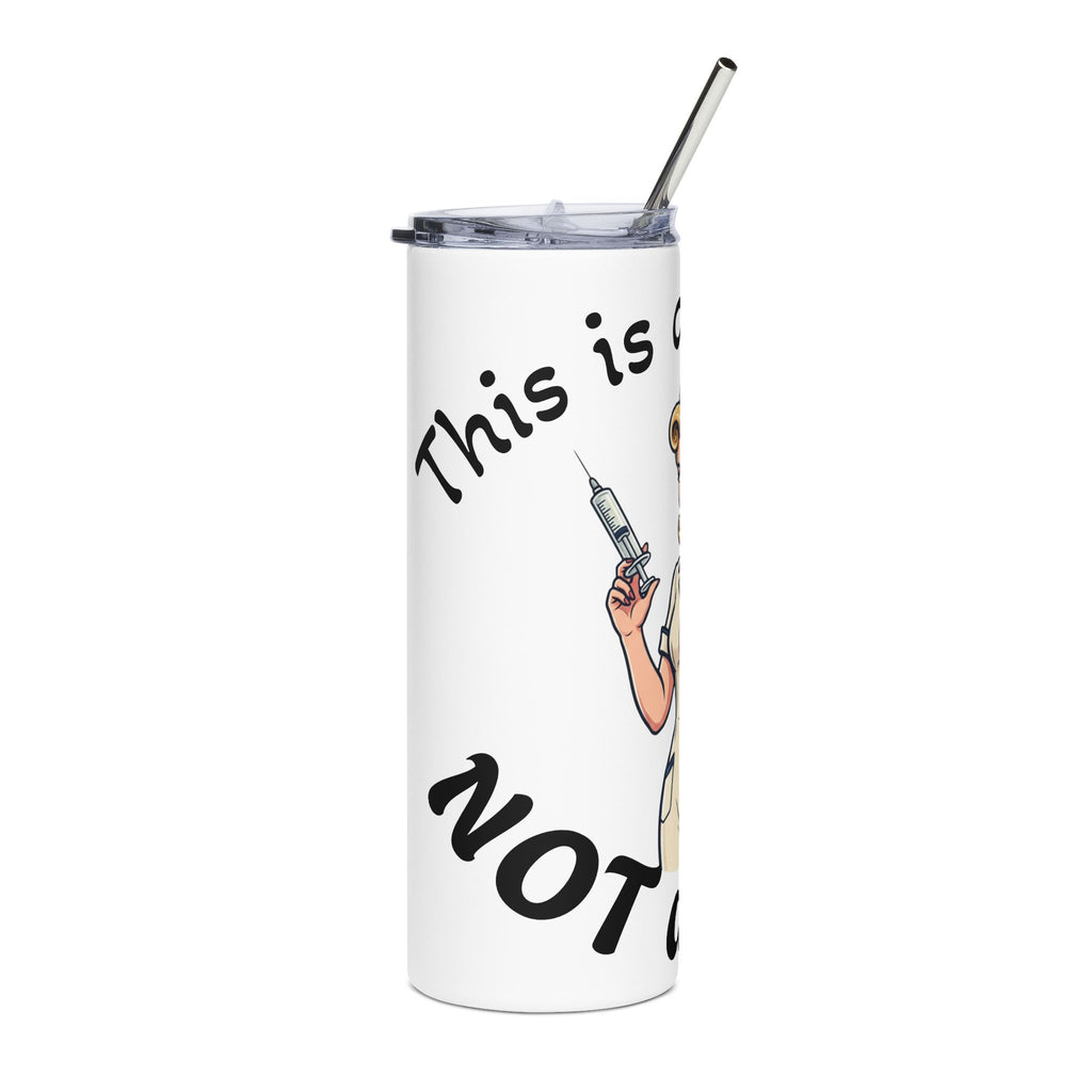 20oz Stainless Steel Tumbler — Retro Nurse Design “This is a Host, Not a Hottie”