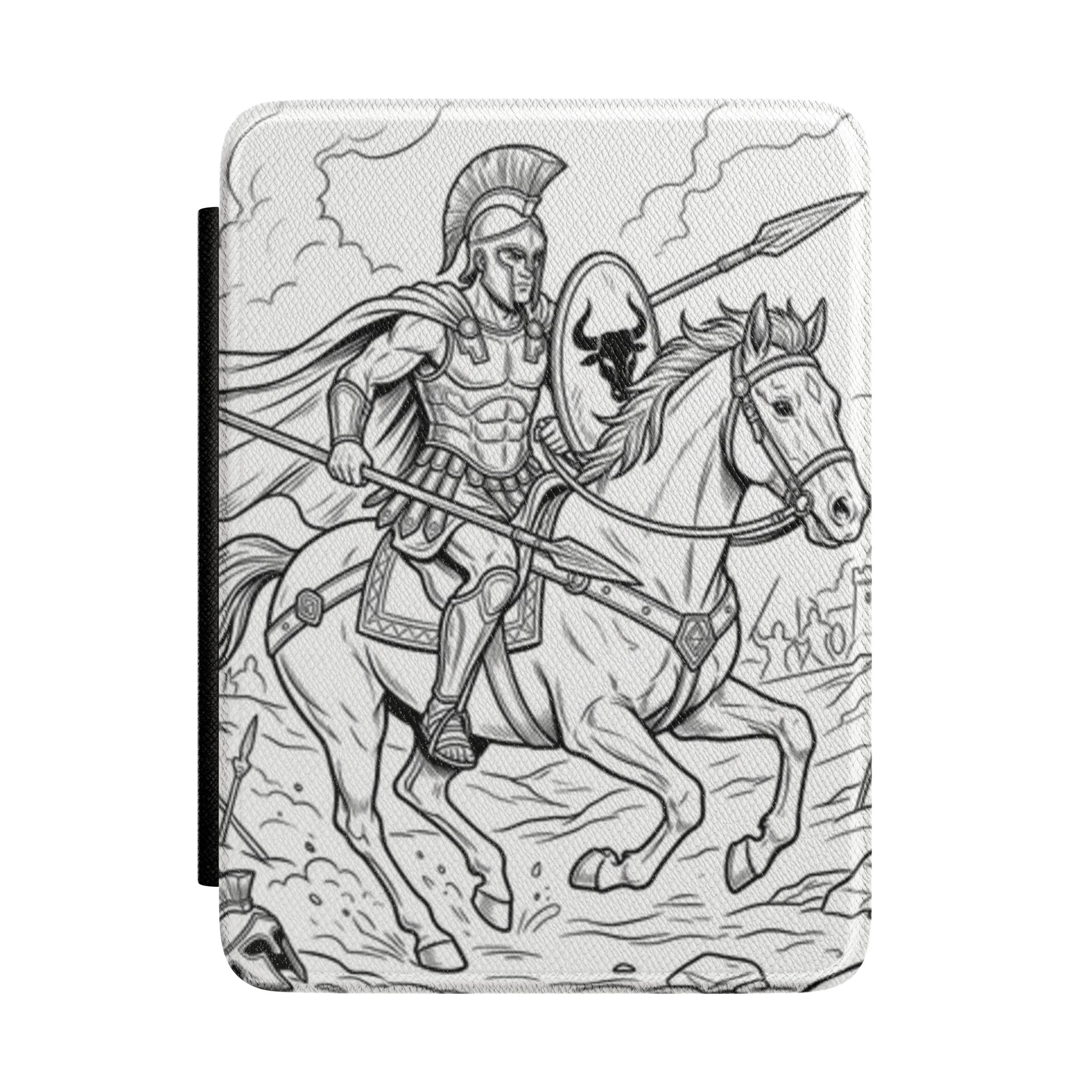 Kindle Case —Aries God of War Horseback Illustration Protective Sleeve