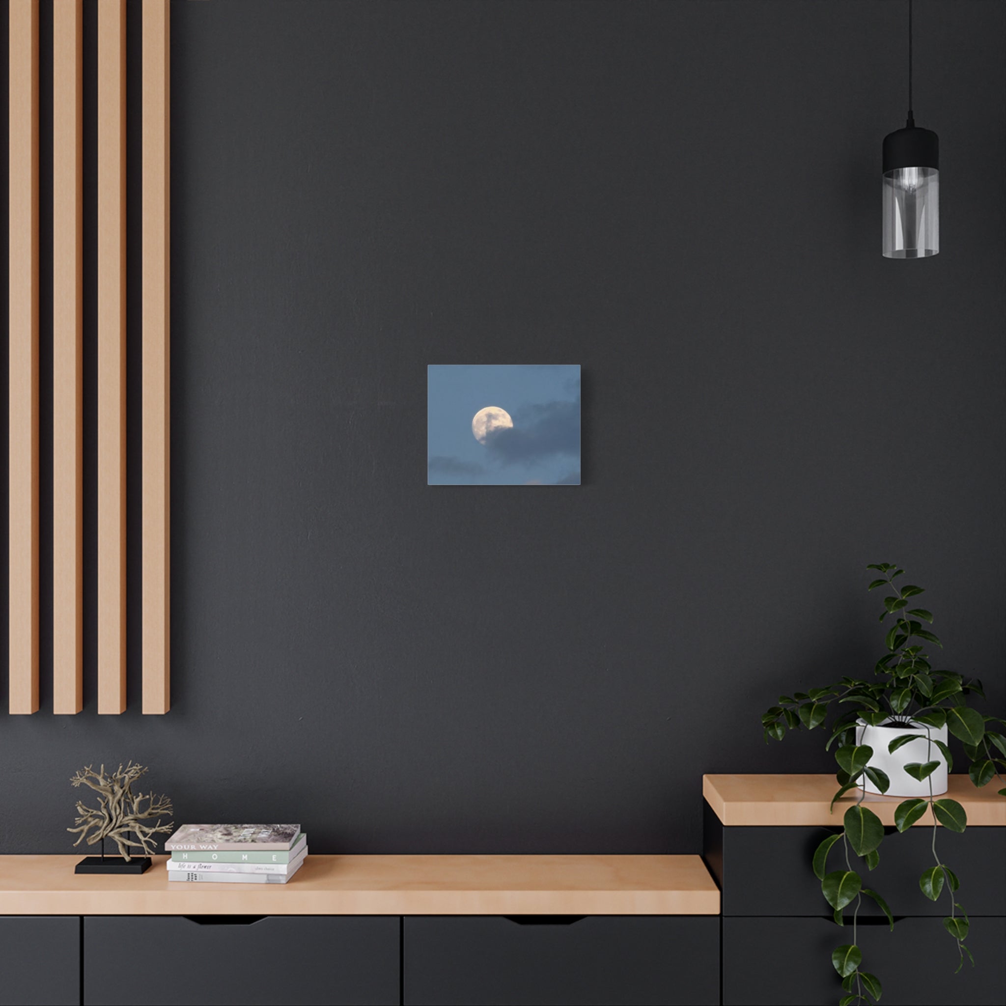 Moonlit Sky Matte Canvas Print — Stretched 1.25"