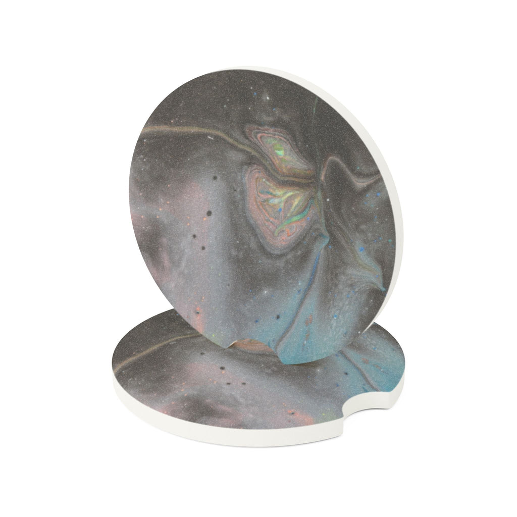 Soapstone Marble Car Coaster - Iridescent Stone Drink Holder