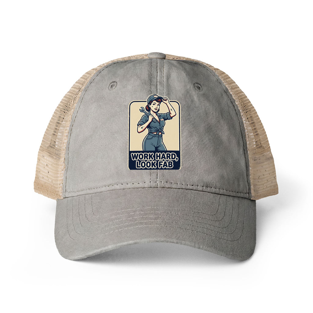 Women's Washed Mesh-Back Cap