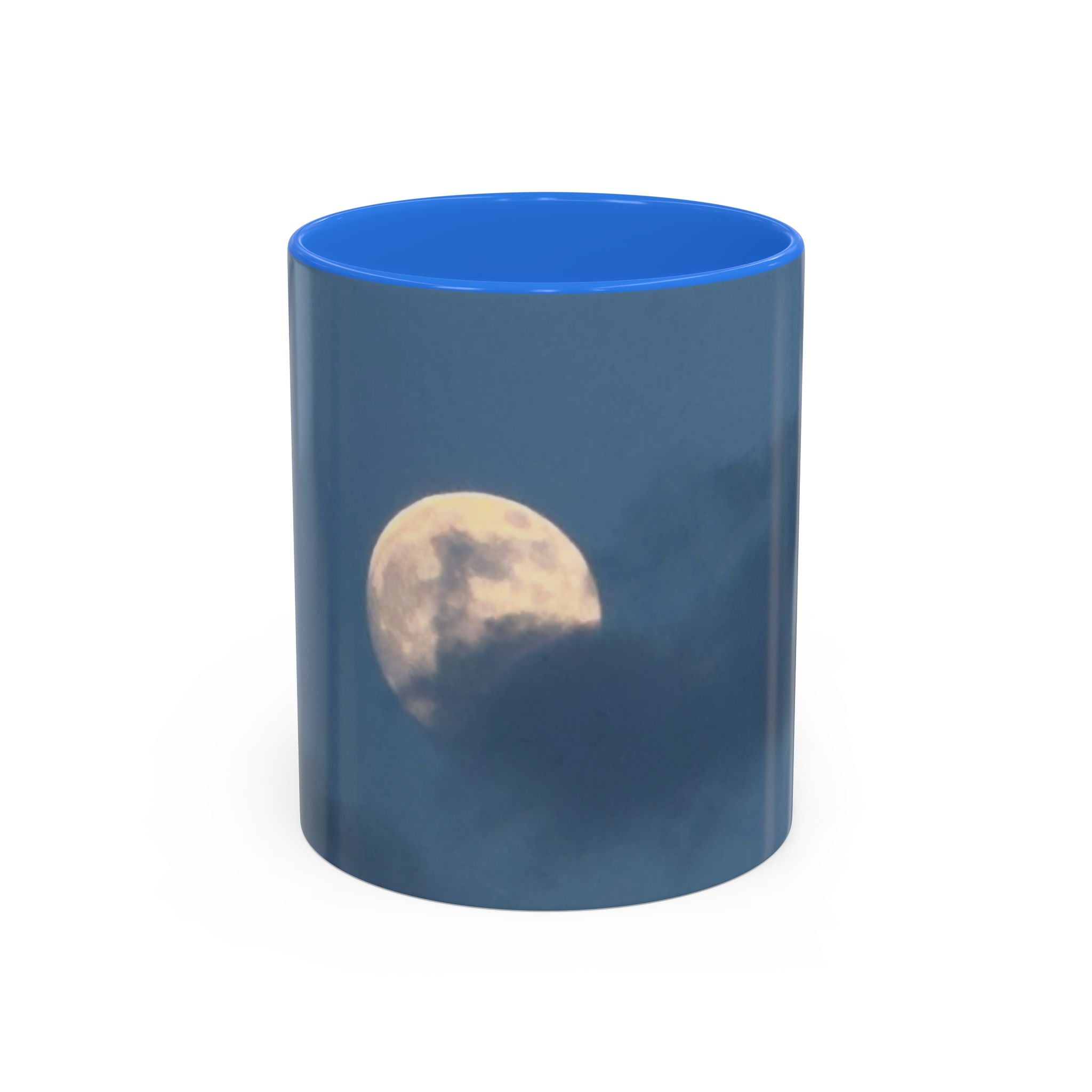 Moonlit Sky Ceramic Mug — Blue Nightscape Coffee Cup (11oz/15oz)