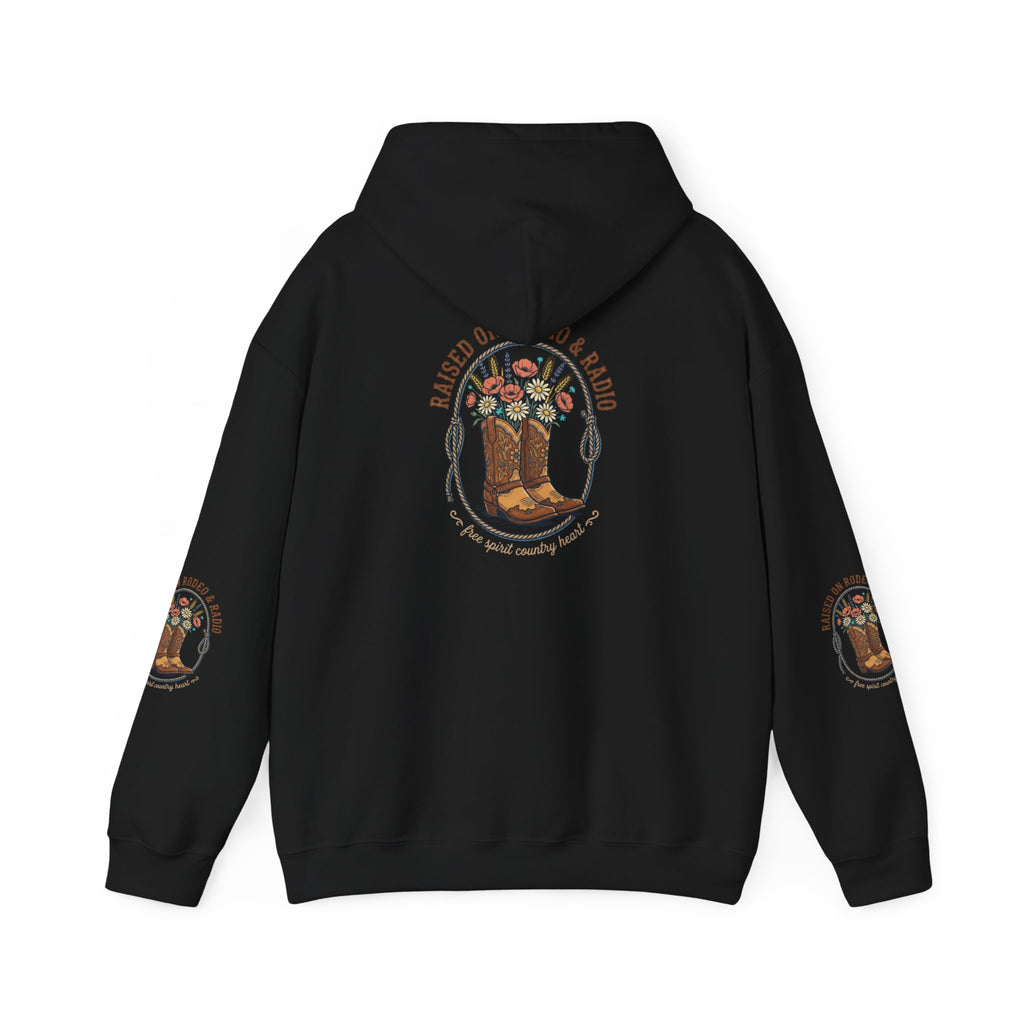 Boots & Blooms Hoodie | western ranch cowgirl rustic prairie vintage