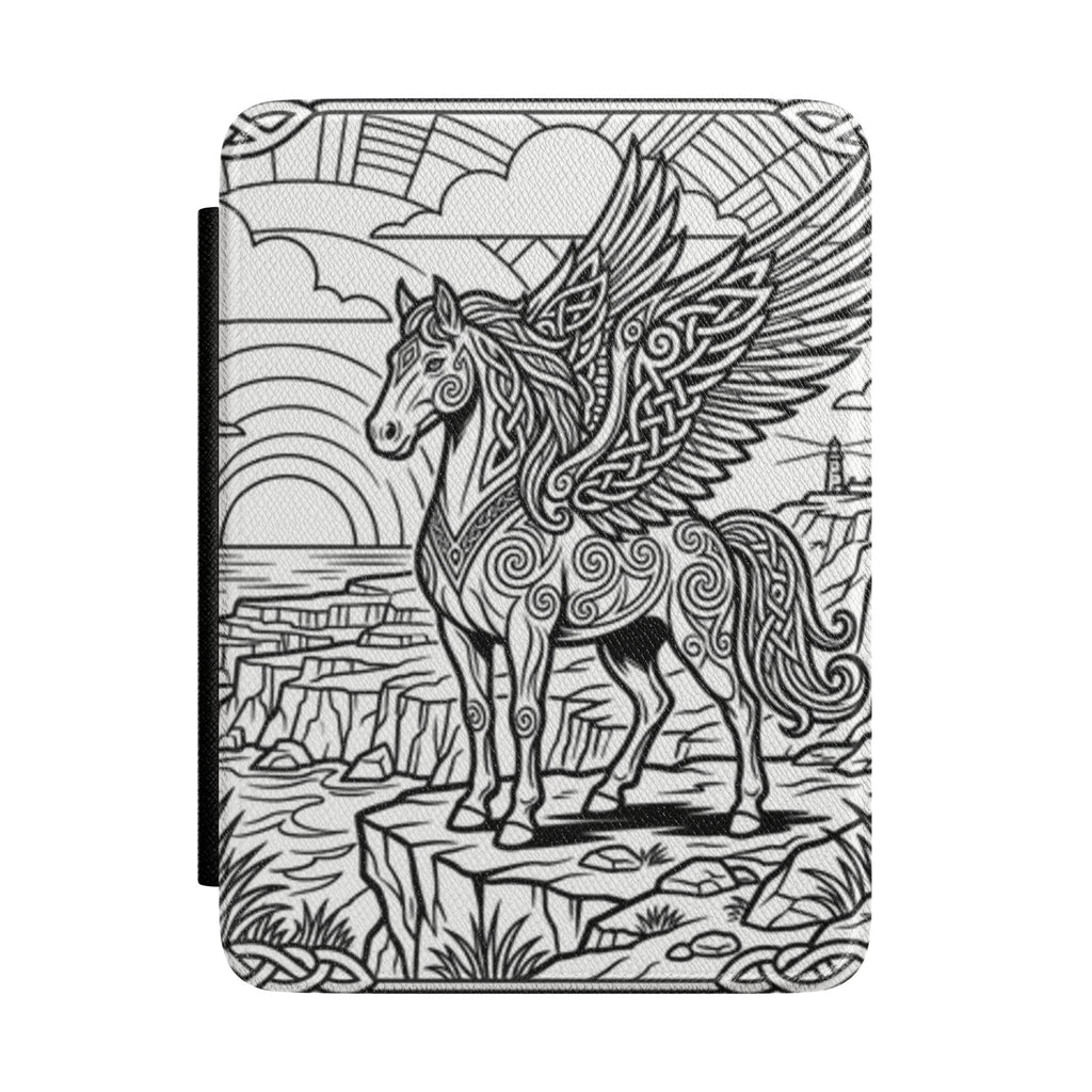Pegasus Kindle Case – Intricate Celtic Winged Horse E-Reader Cover
