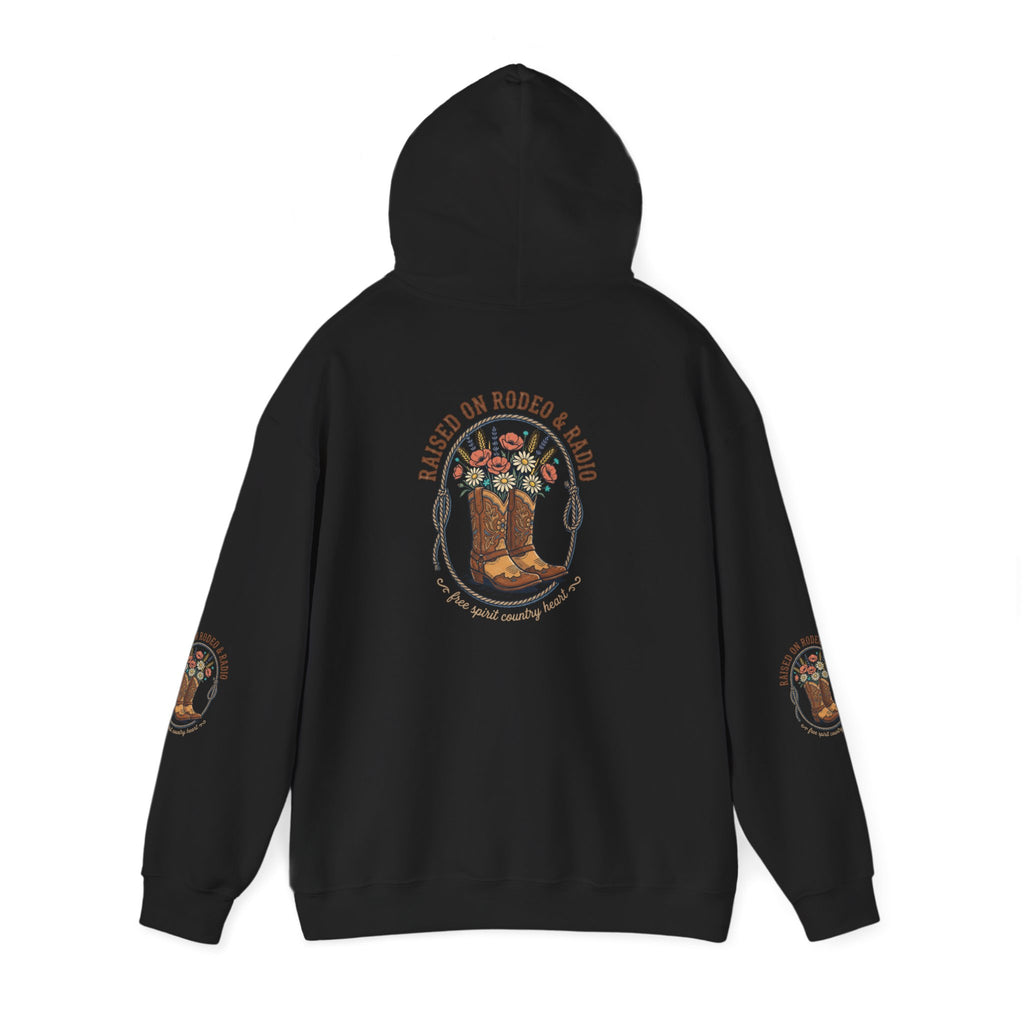 Boots & Blooms Hoodie | western ranch cowgirl rustic prairie vintage