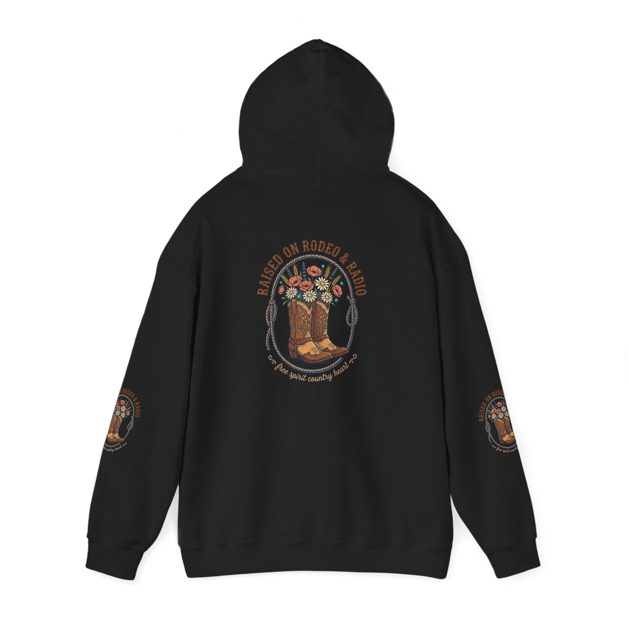 Boots & Blooms Hoodie | western ranch cowgirl rustic prairie vintage