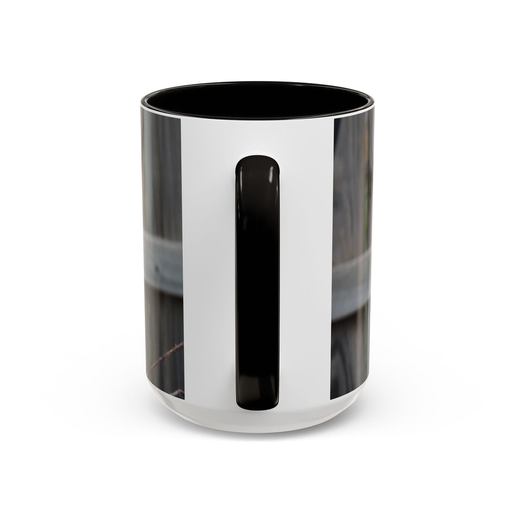 Hawk Photo Mug (11oz/15oz) — Wildlife Coffee Cup with Sharp-Shinned Hawk Image