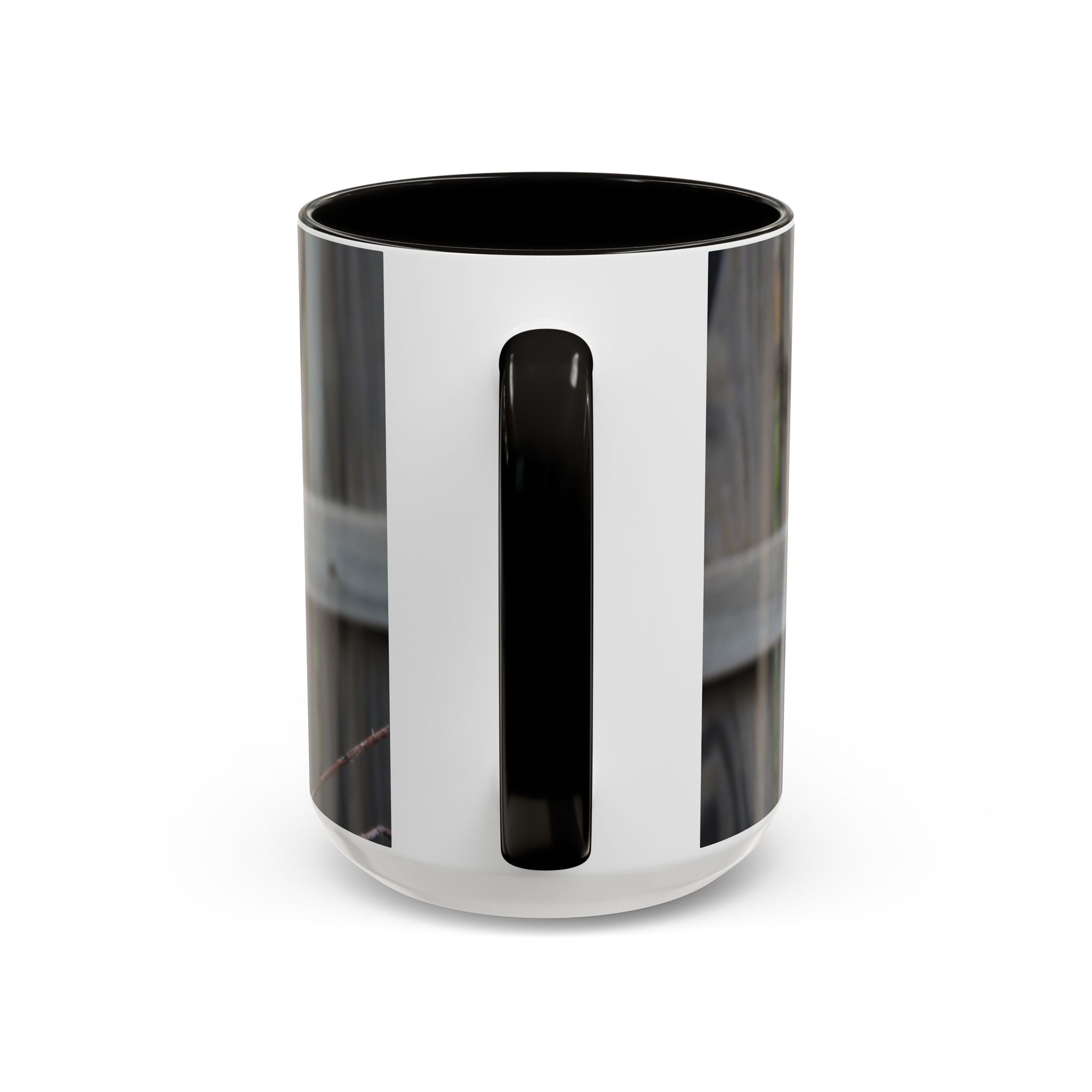 Hawk Photo Mug (11oz/15oz) — Wildlife Coffee Cup with Sharp-Shinned Hawk Image