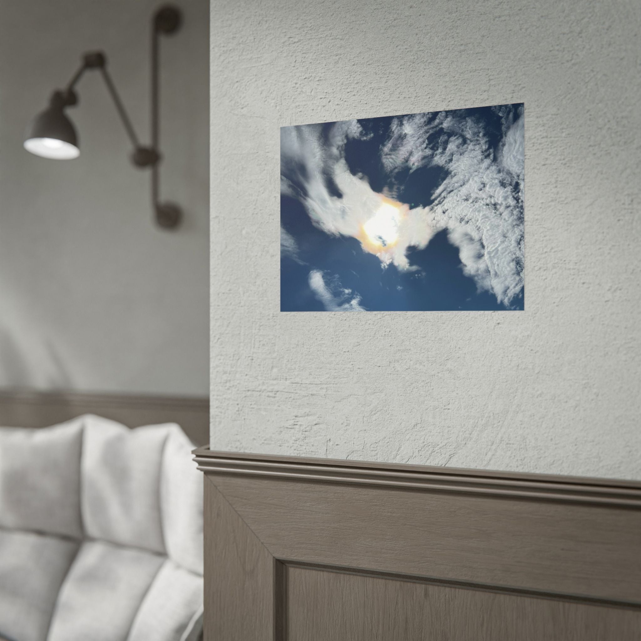 Rolled Poster — Dramatic Sunburst Cloudscape Sky Art Print