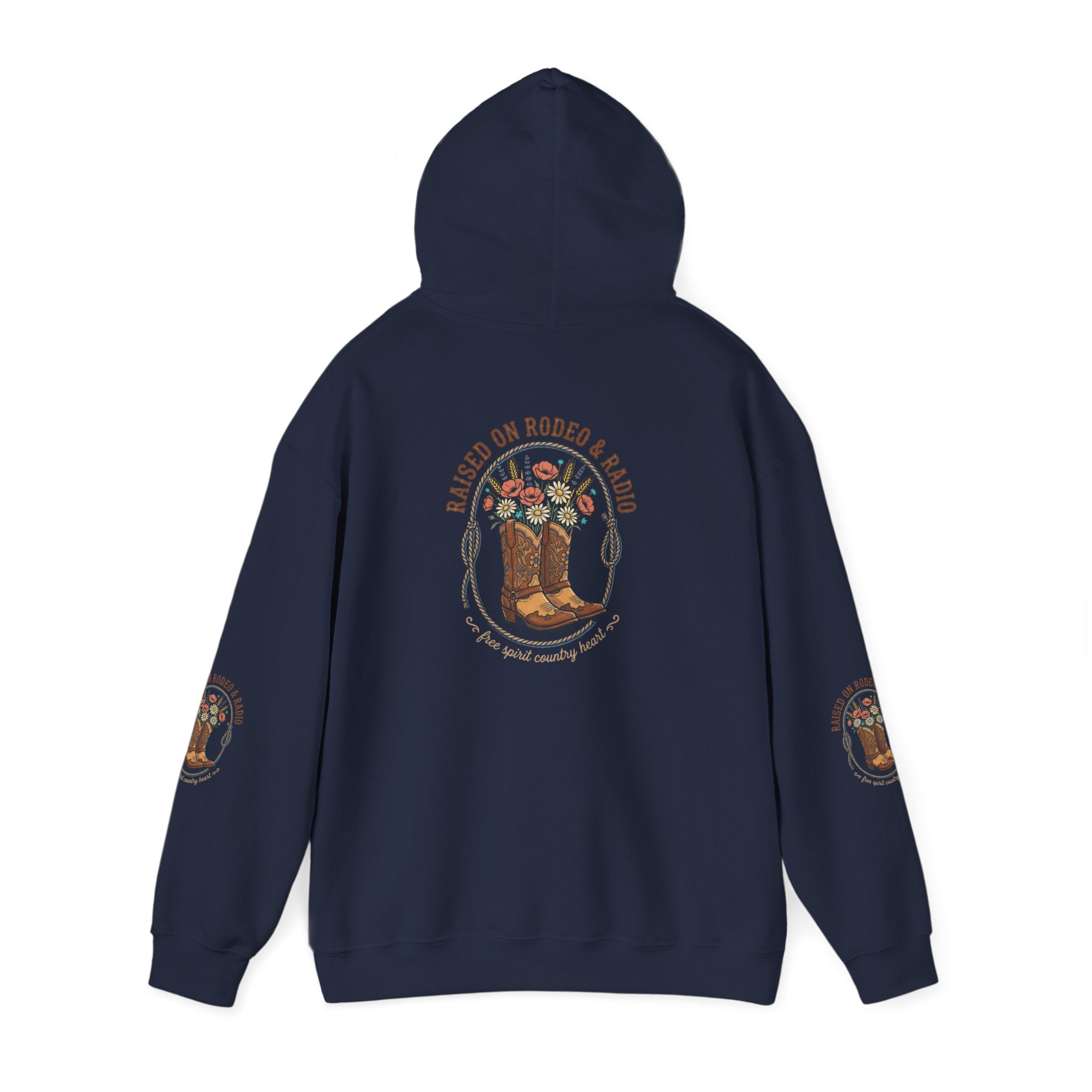 Boots & Blooms Hoodie | western ranch cowgirl rustic prairie vintage