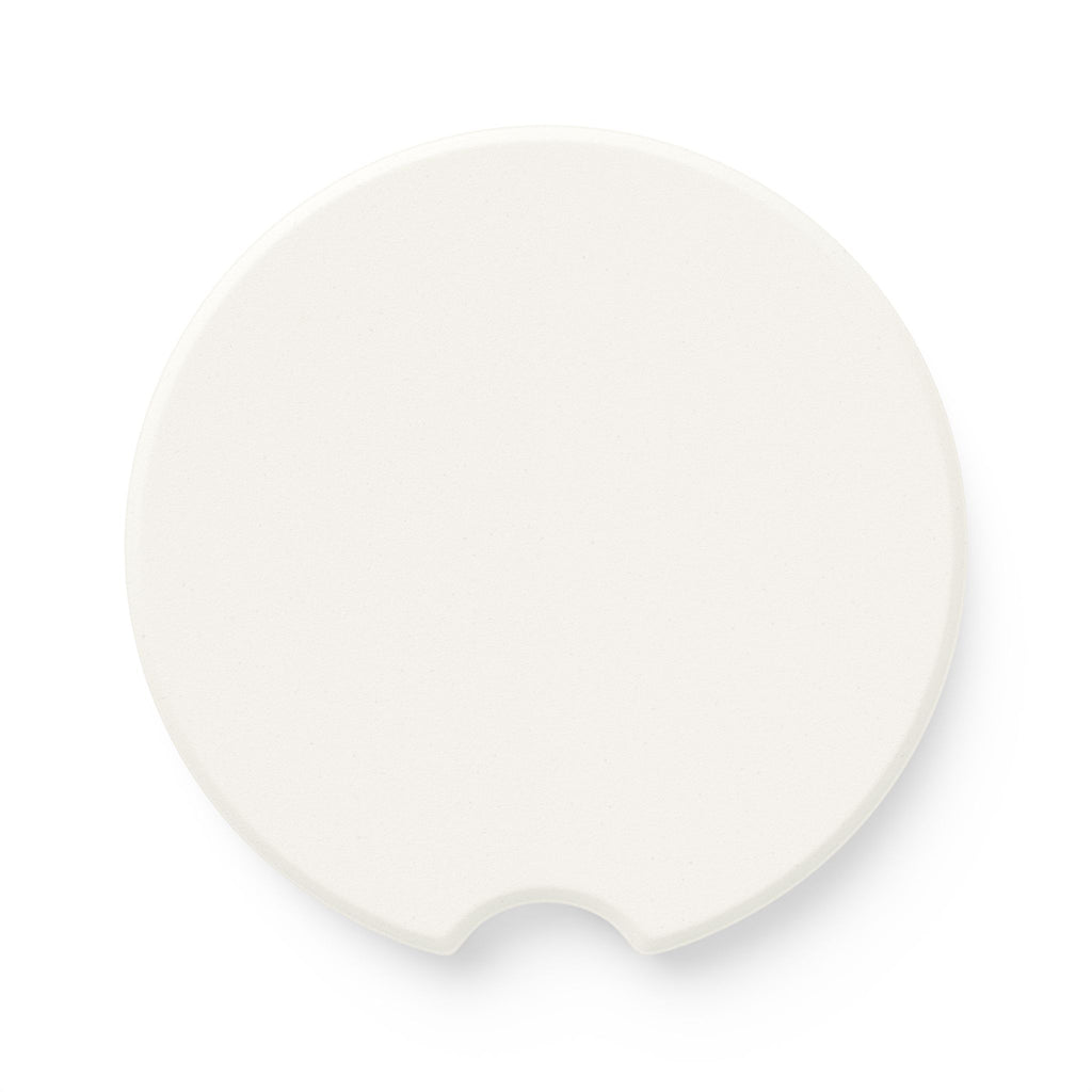Daisy Meadow Soapstone Car Coaster — Floral Car Cupholder Absorbent Coaster