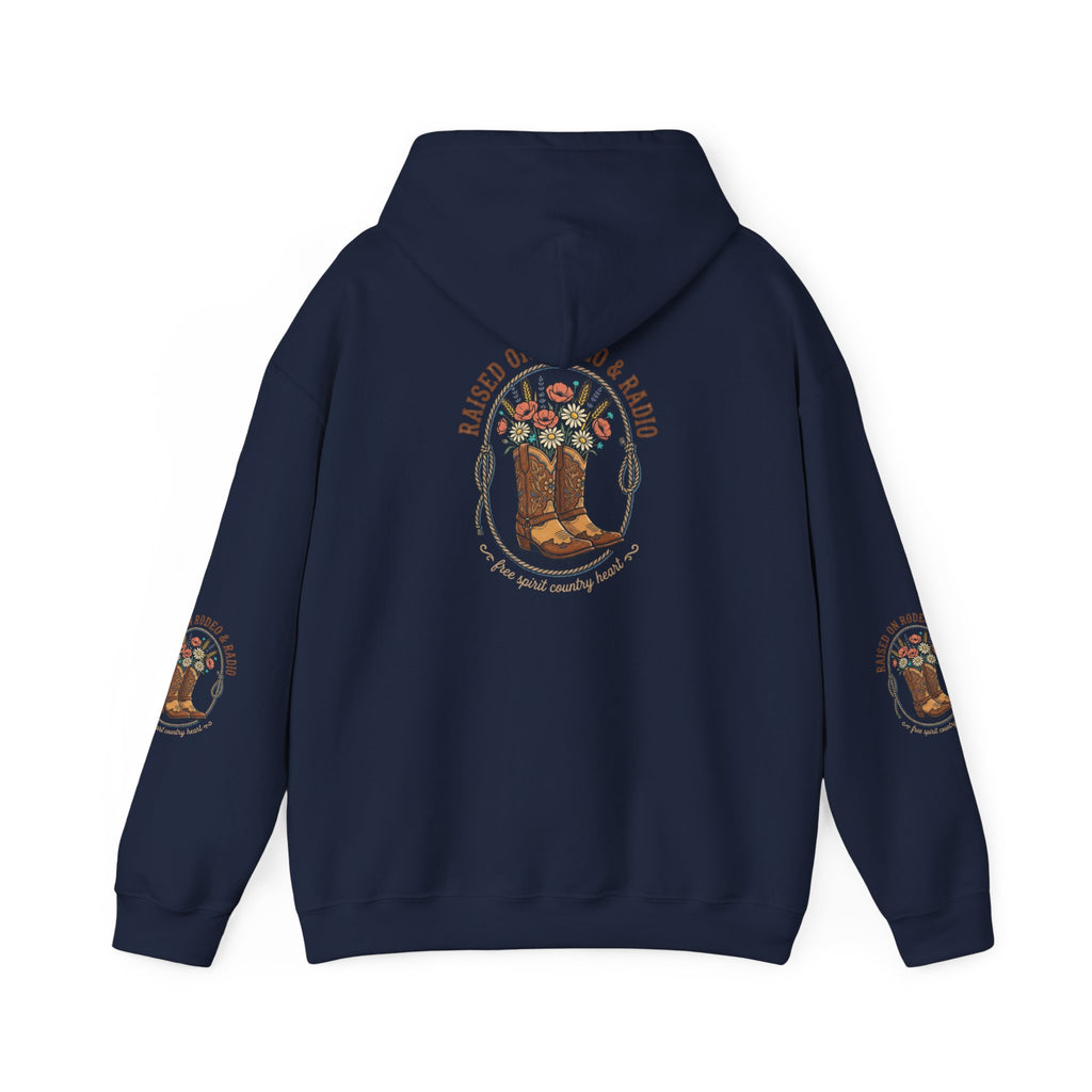 Boots & Blooms Hoodie | western ranch cowgirl rustic prairie vintage