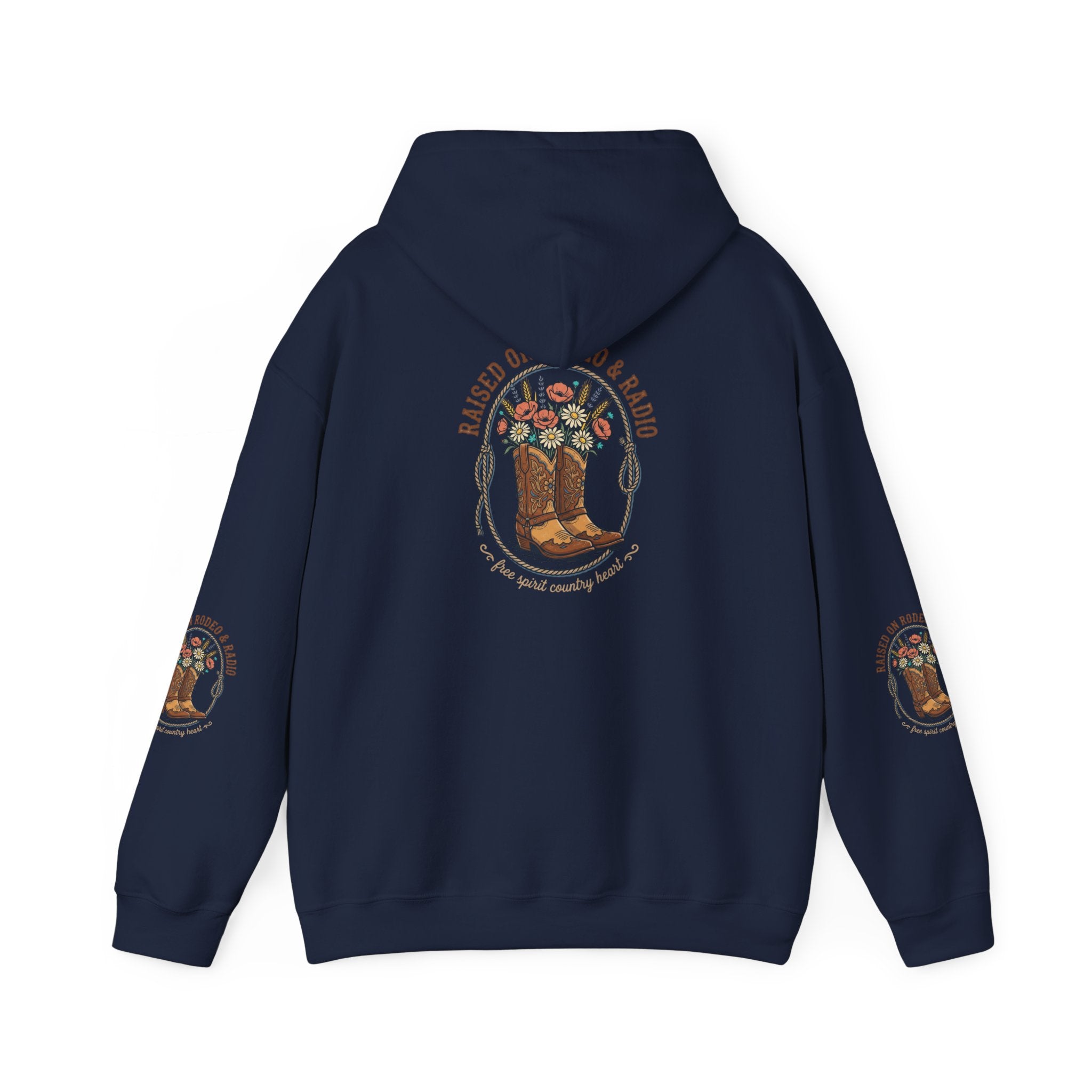 Boots & Blooms Hoodie | western ranch cowgirl rustic prairie vintage