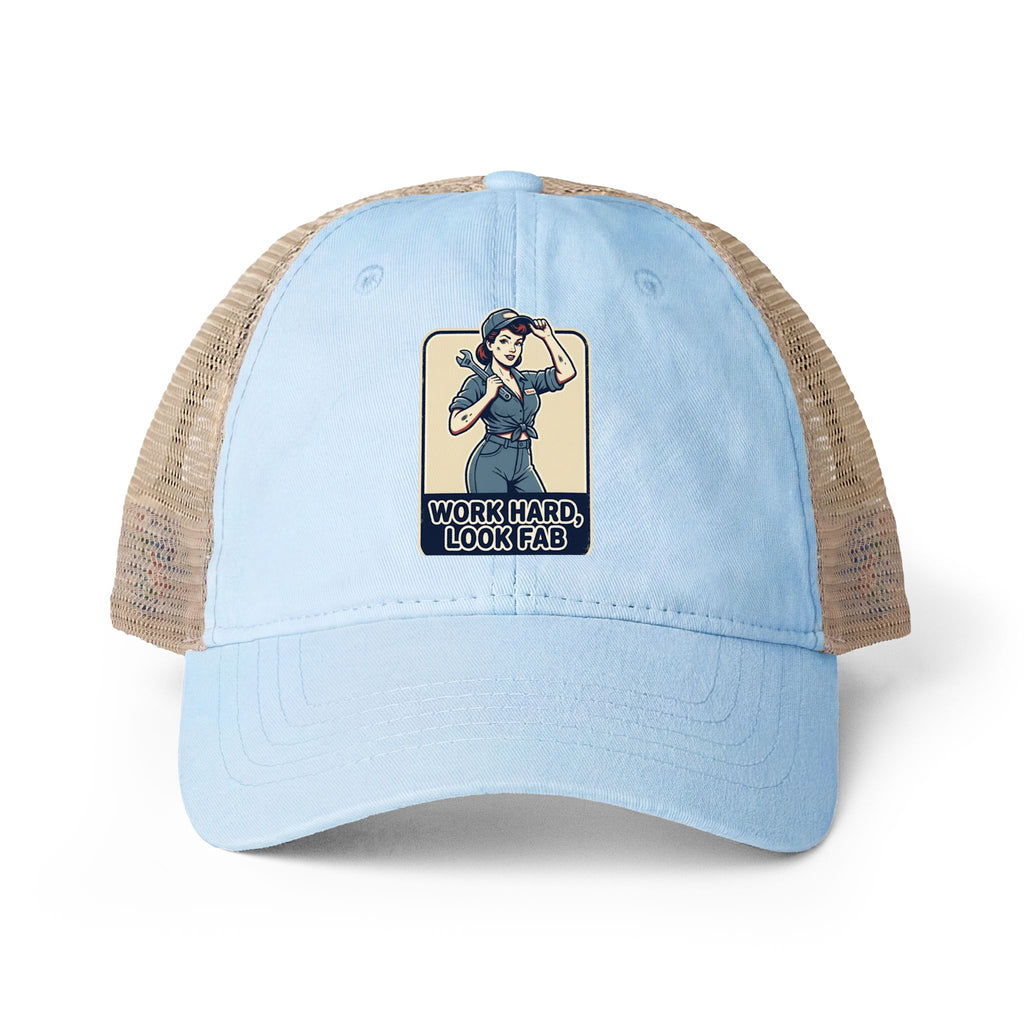 Women's Washed Mesh-Back Cap