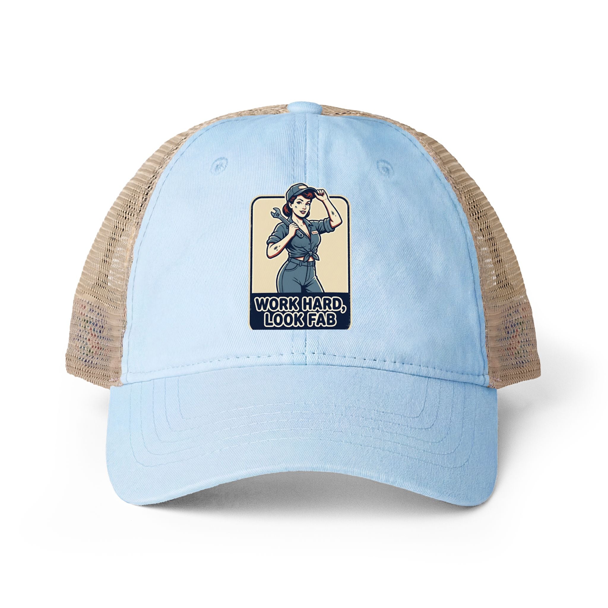 Women's Washed Mesh-Back Cap
