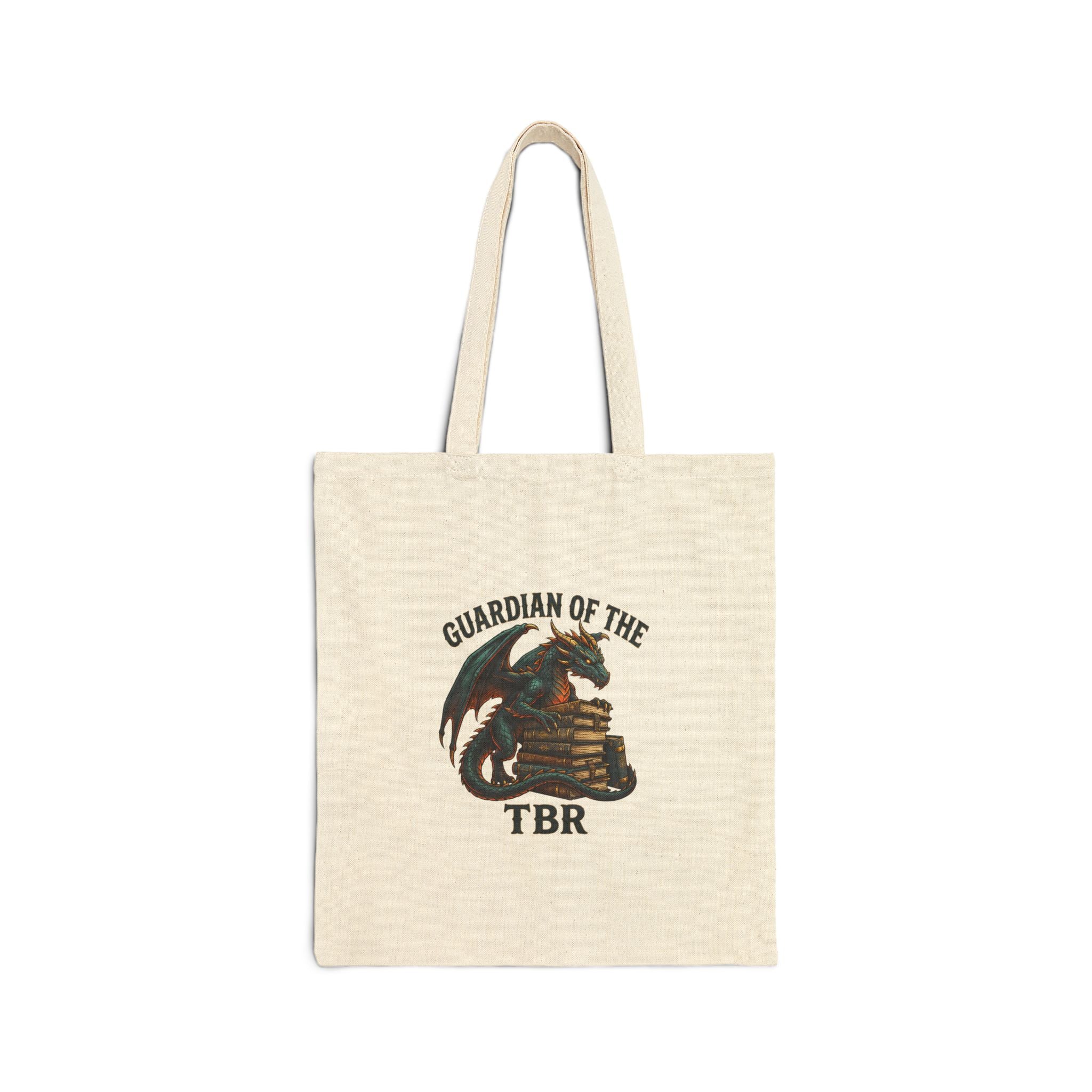 Guardian Dragon Tote, fantasy art, mythical creature, dark academia