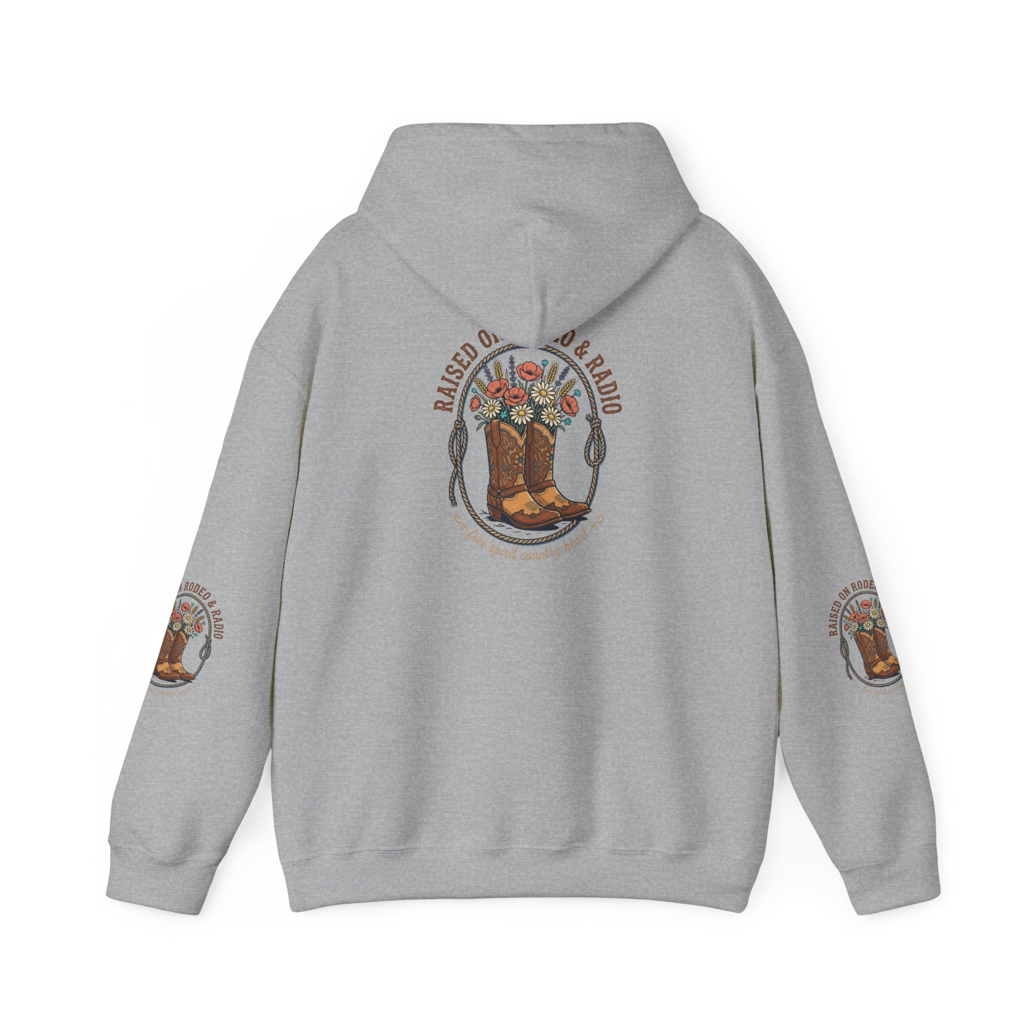 Boots & Blooms Hoodie | western ranch cowgirl rustic prairie vintage