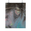 Abstract Galaxy Poster — Iridescent Fluid Art Rolled Poster