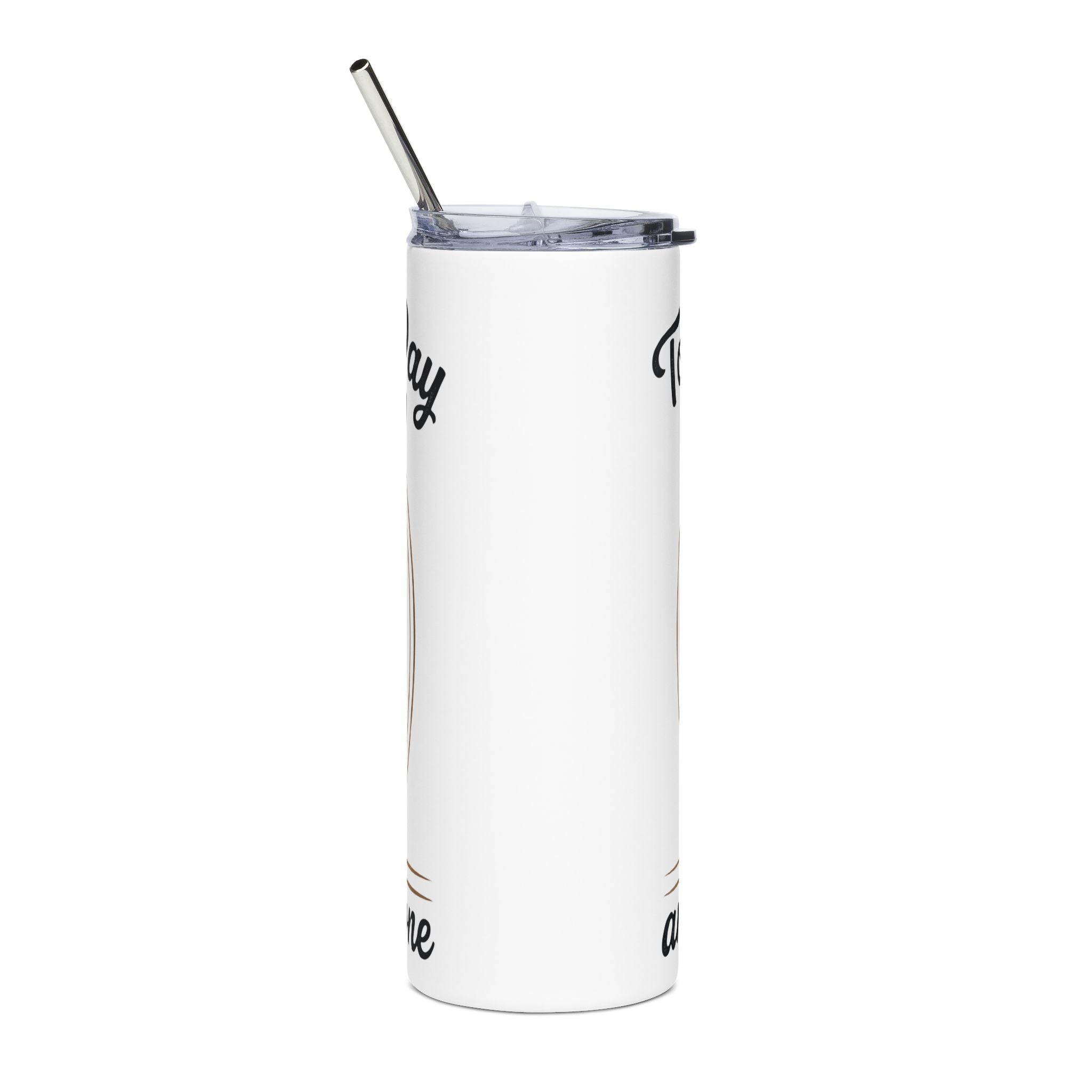 Highland Cow 20oz Stainless Tumbler — "Today's Not the Day and I'm Not the Cow" Insulated Travel Cup
