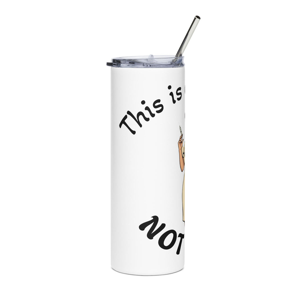 Nurse Retro Tattoo Skinny Tumbler - "This is a Hospital, Not a Hotel" 20oz Stainless Steel
