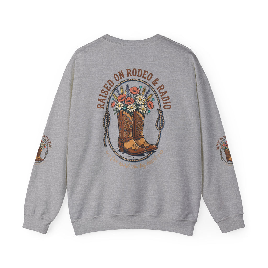 Raised on Rodeo & Radio Sweatshirt | western, cowgirl, ranch