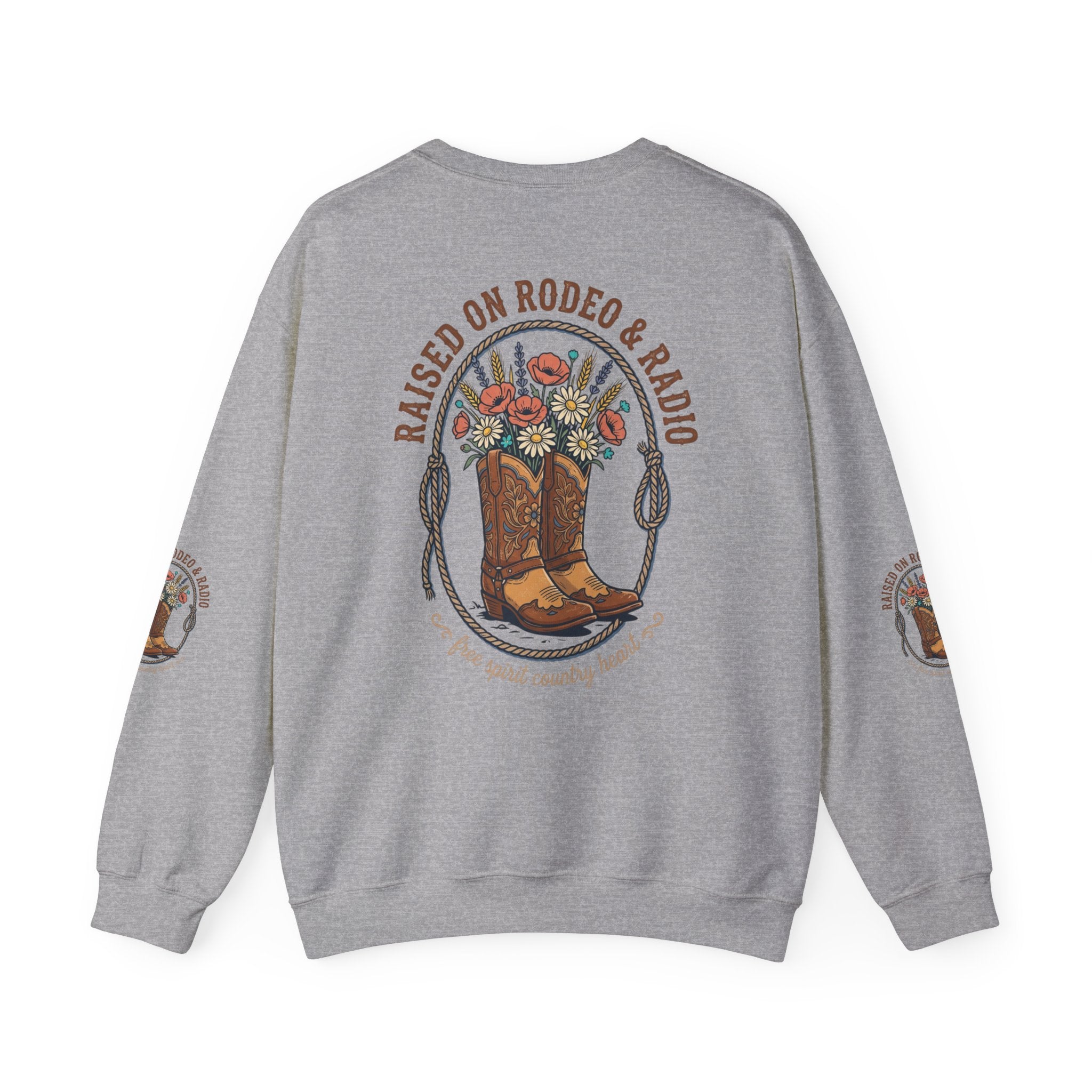 Raised on Rodeo & Radio Sweatshirt | western, cowgirl, ranch