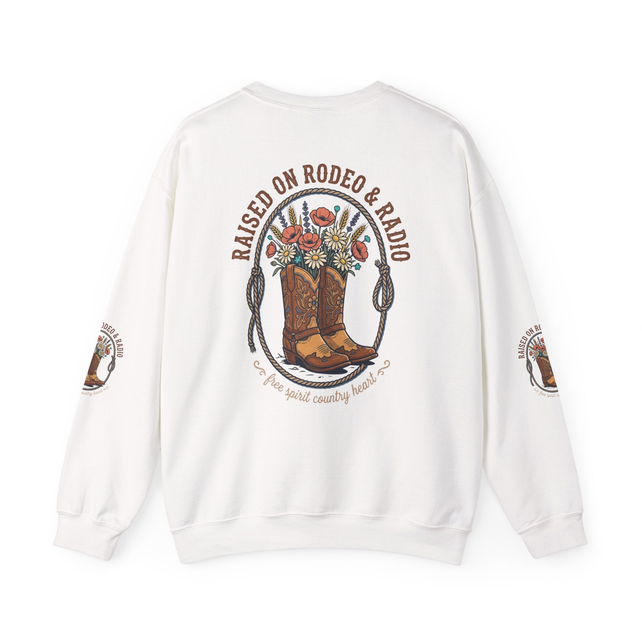 Raised on Rodeo & Radio Sweatshirt | western, cowgirl, ranch