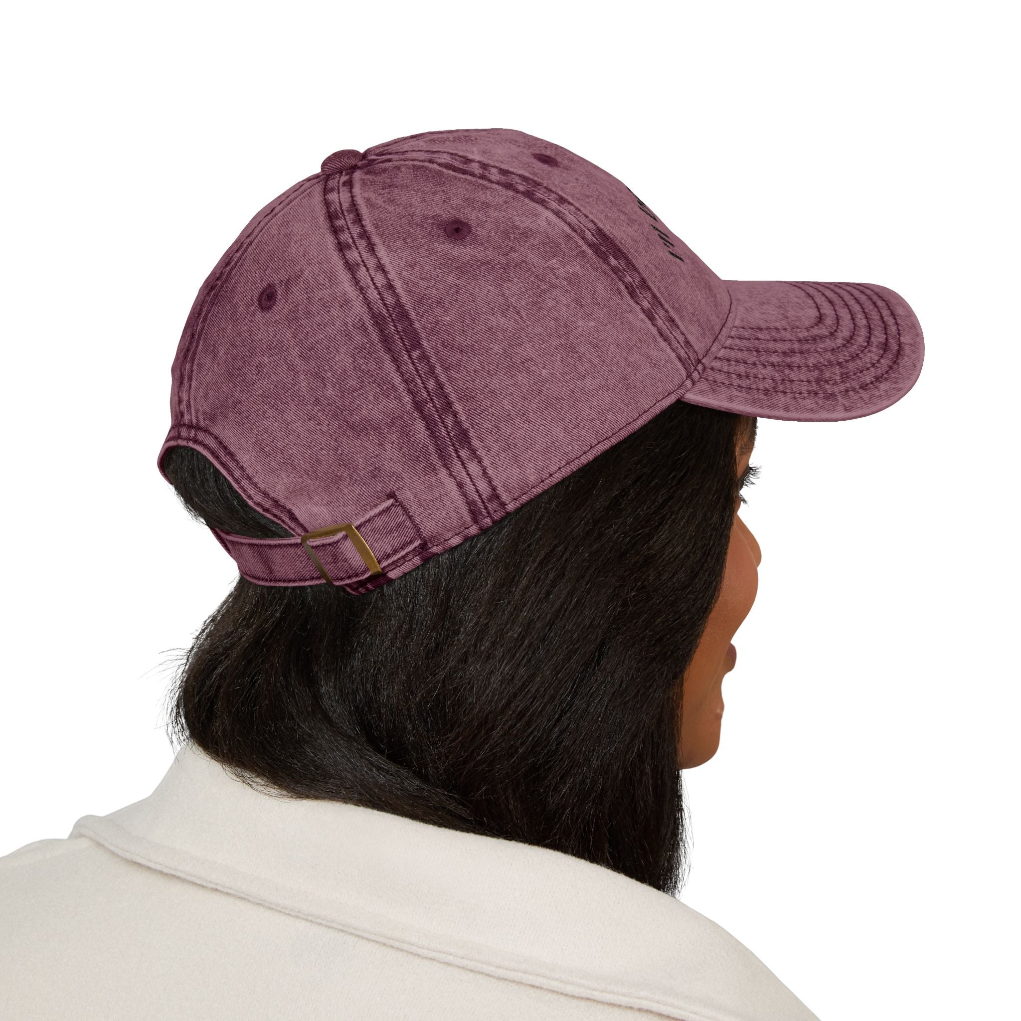 Embroidered Vintage Baseball Cap — "I'll Be Your Good Girl" Red Distressed Hat