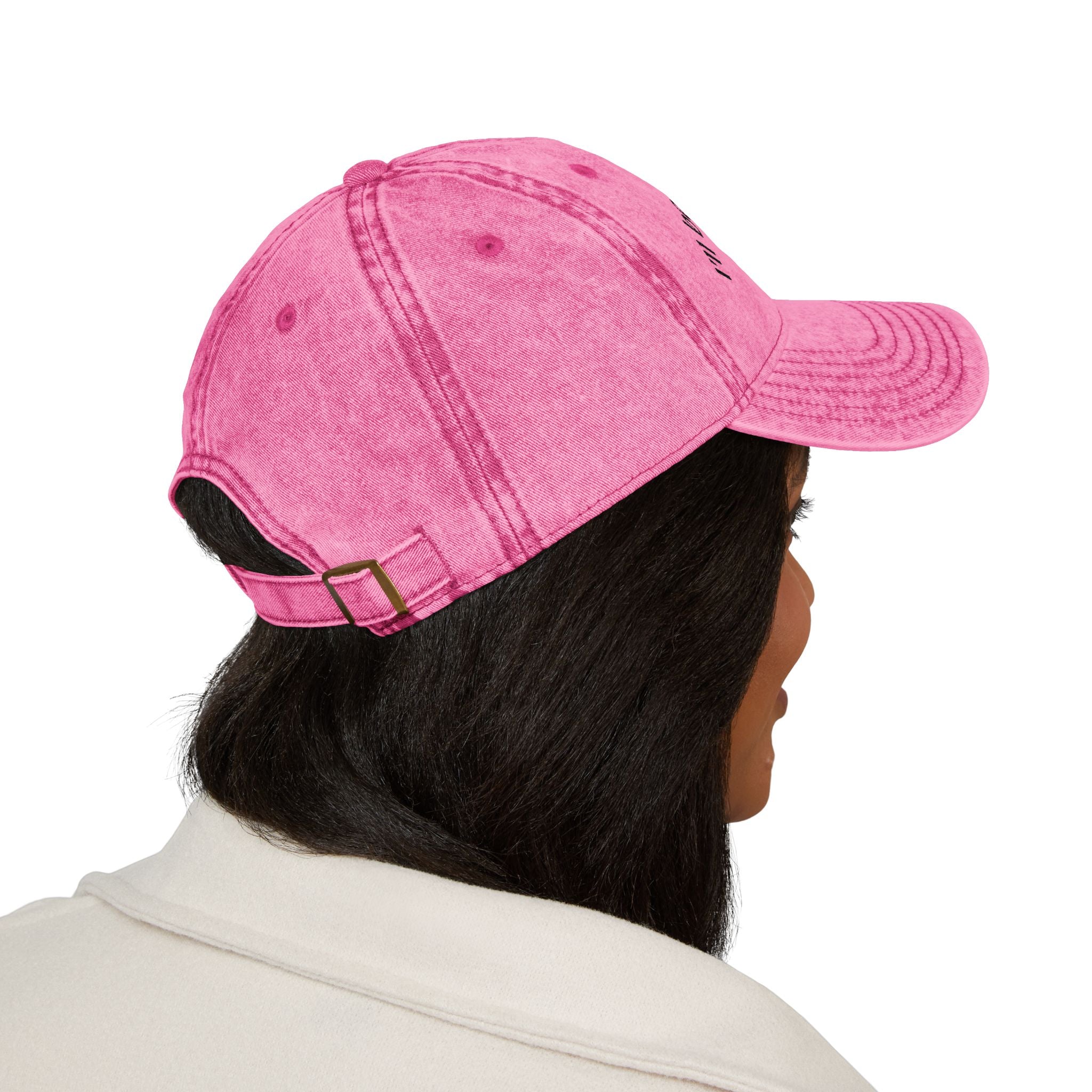 Embroidered Vintage Baseball Cap — "I'll Be Your Good Girl" Red Distressed Hat