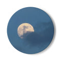 Moonlit Sky Ceramic Coaster — Full Moon Night Drink Coaster