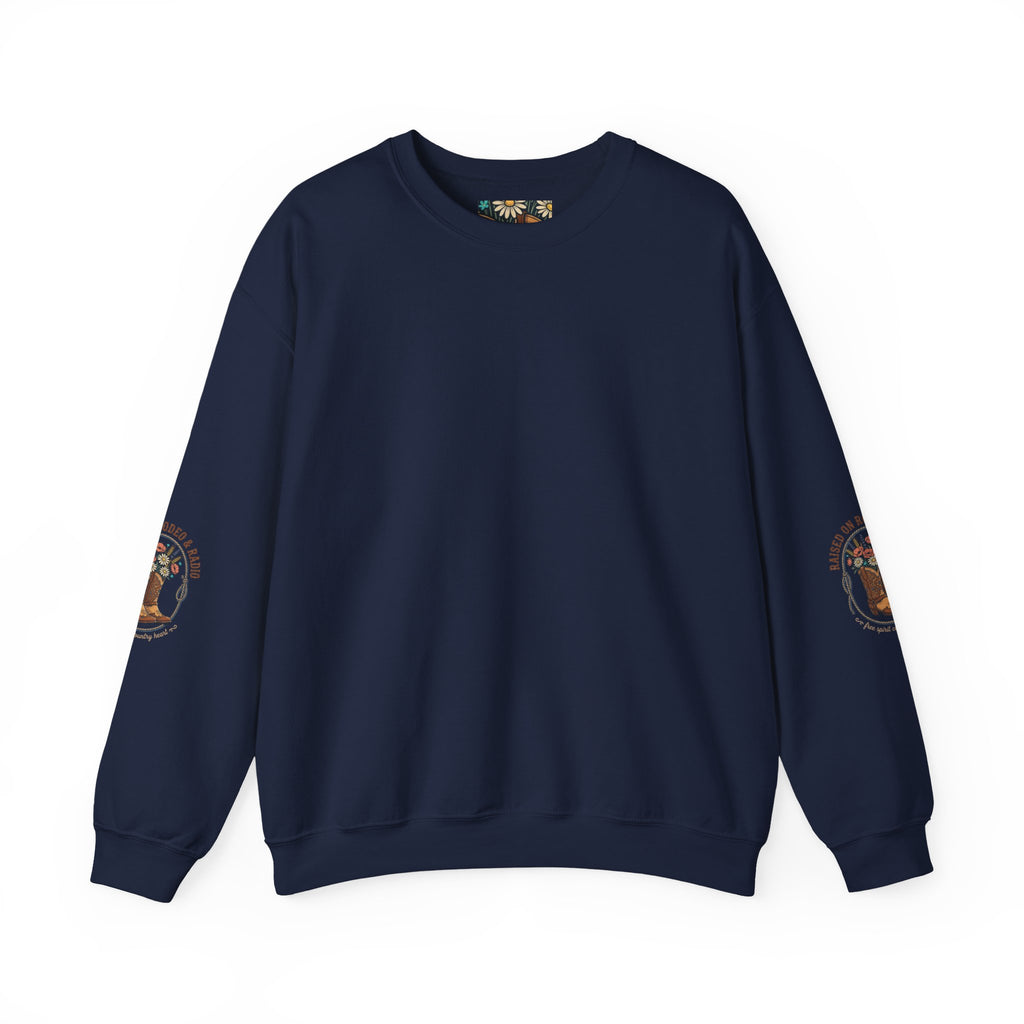 Raised on Rodeo & Radio Sweatshirt | western, cowgirl, ranch