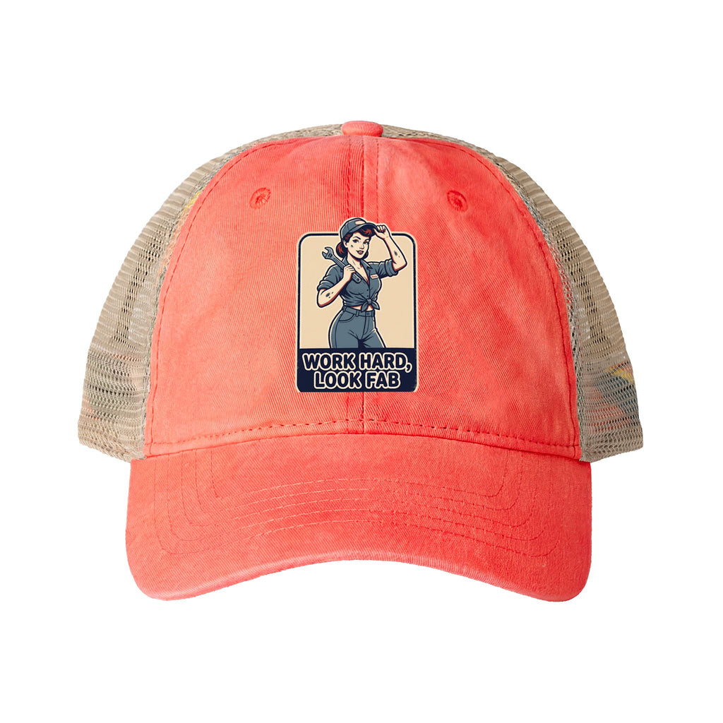 Women's Washed Mesh-Back Cap