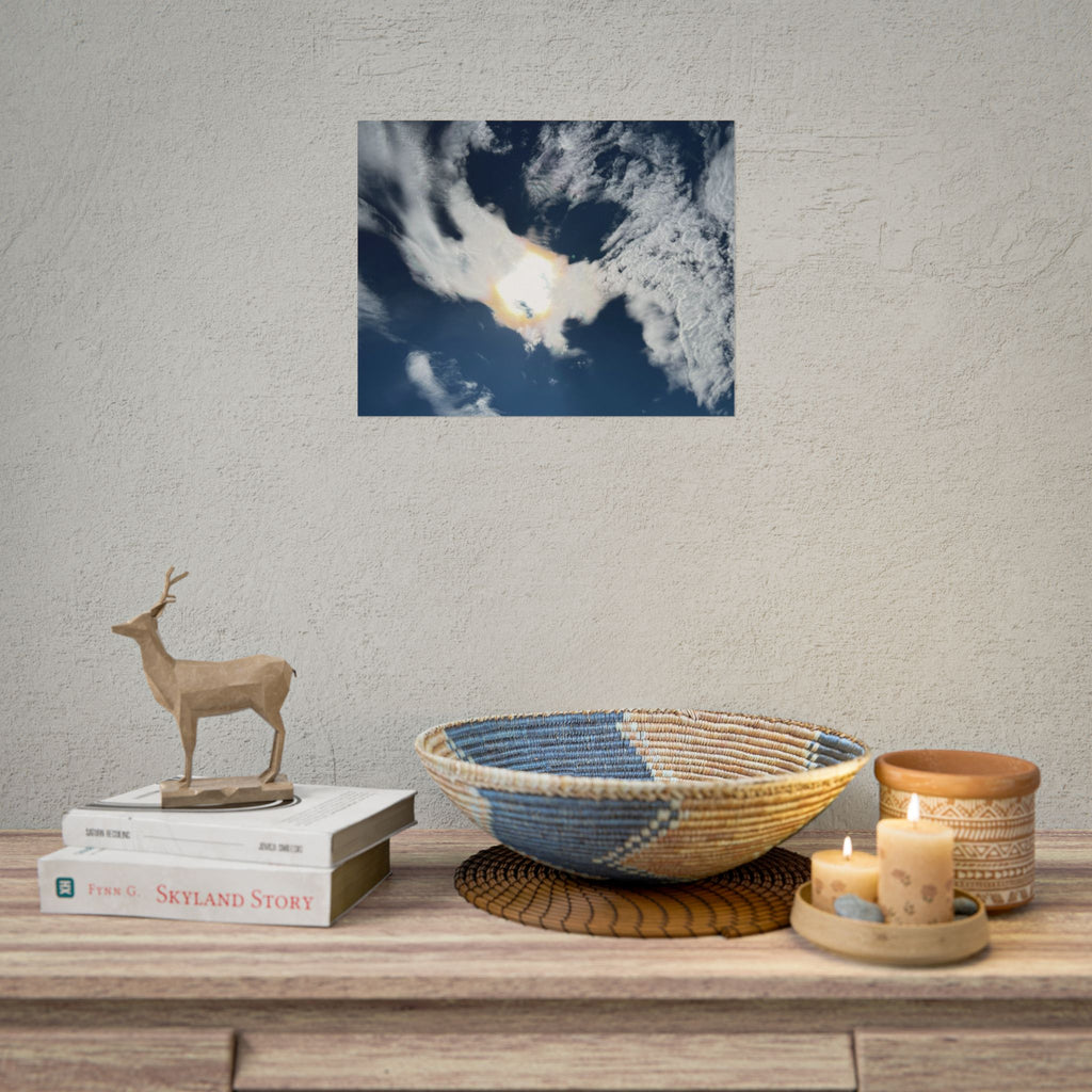 Rolled Poster — Dramatic Sunburst Cloudscape Sky Art Print
