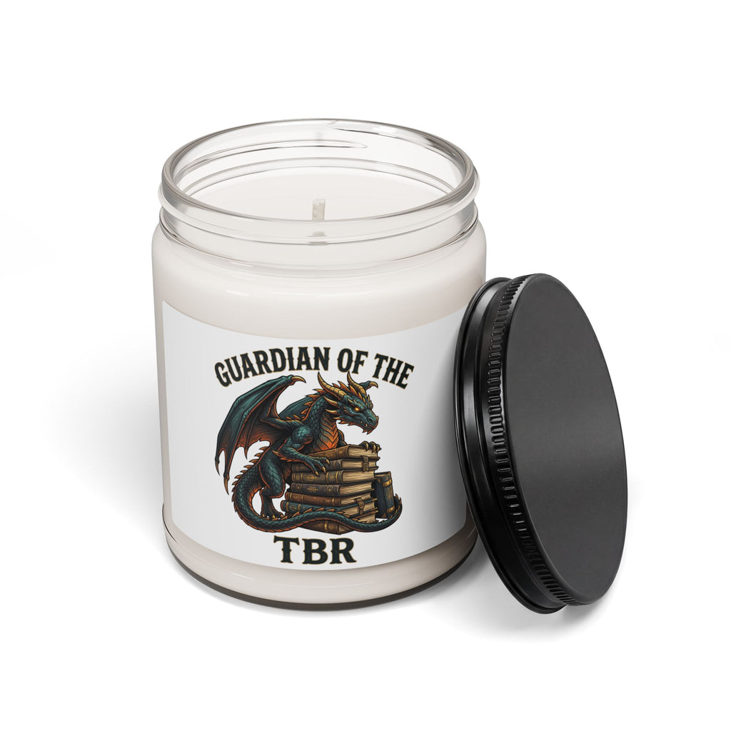Guardian Dragon Candle 9oz Soy Jar | fantasy art, dark academia